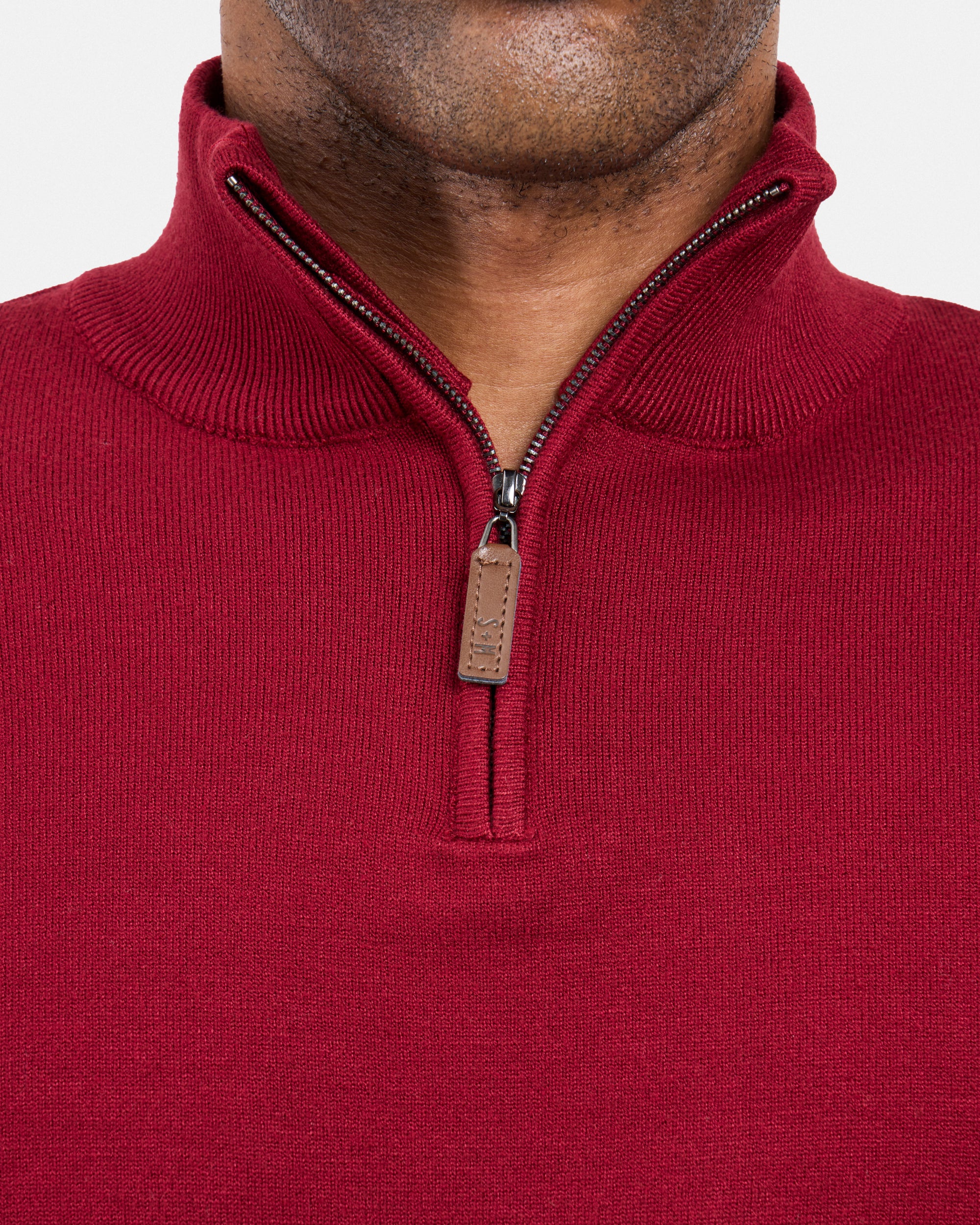 #SMW-34014 Quarter Zip Mock Neck Sweater-thumbmail-61