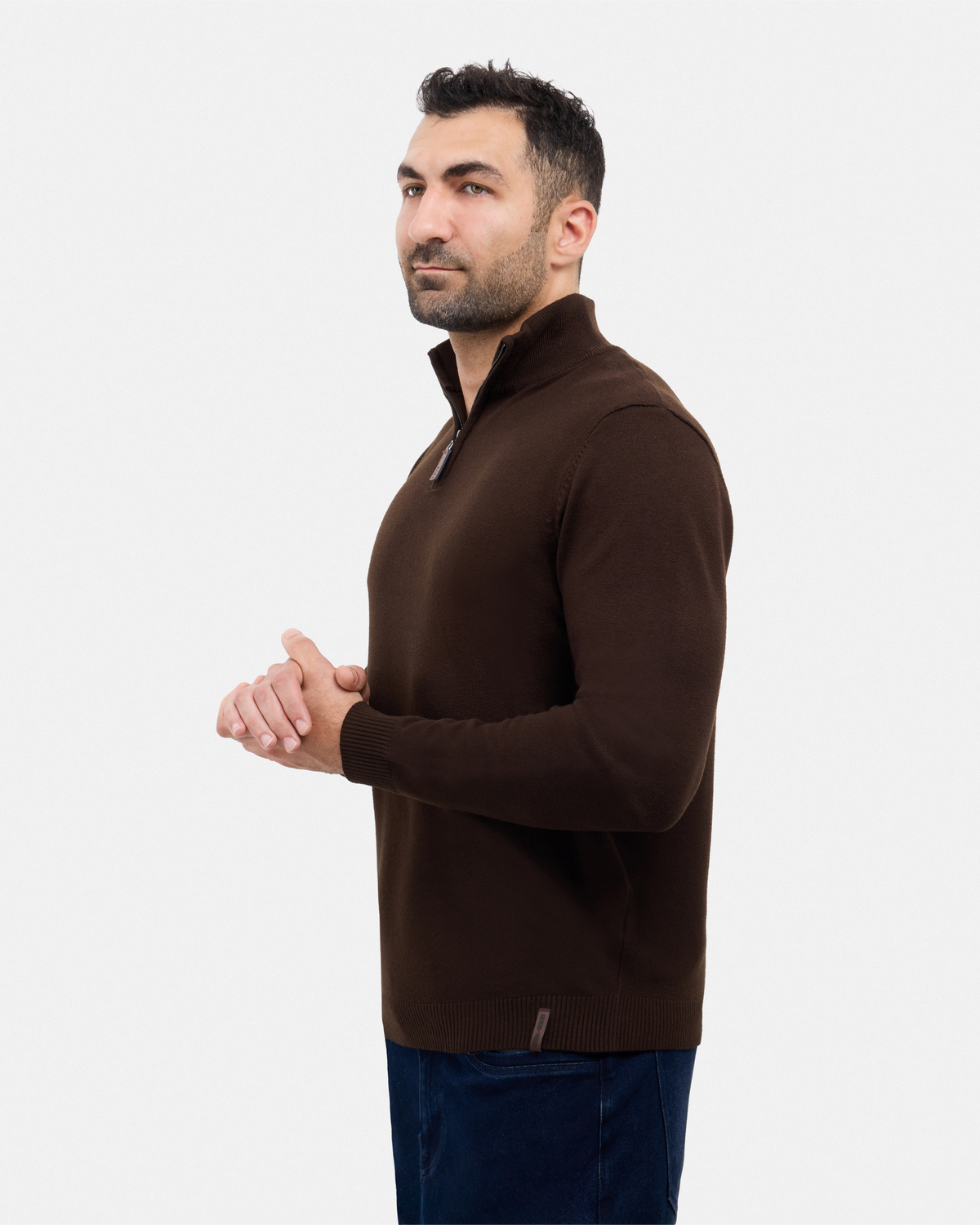 #SMW-34014 Quarter Zip Mock Neck Sweater-thumbmail-65
