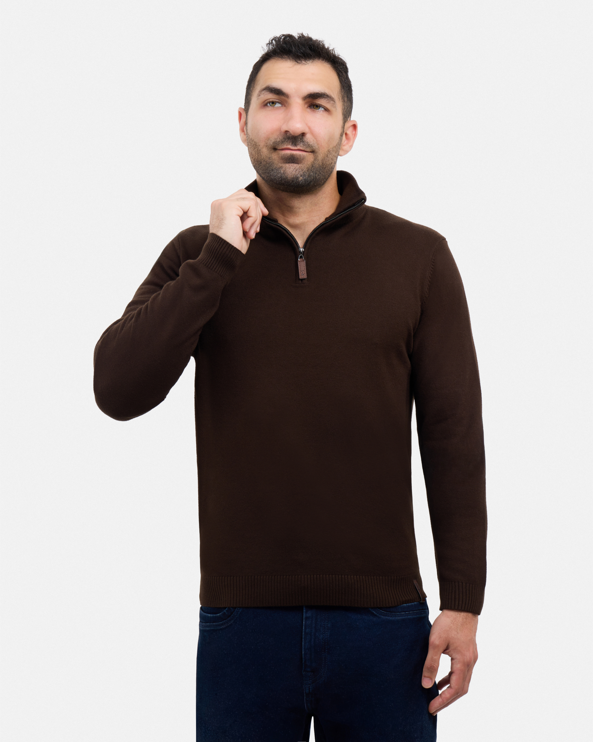 #SMW-34014 Quarter Zip Mock Neck Sweater-thumbmail-66
