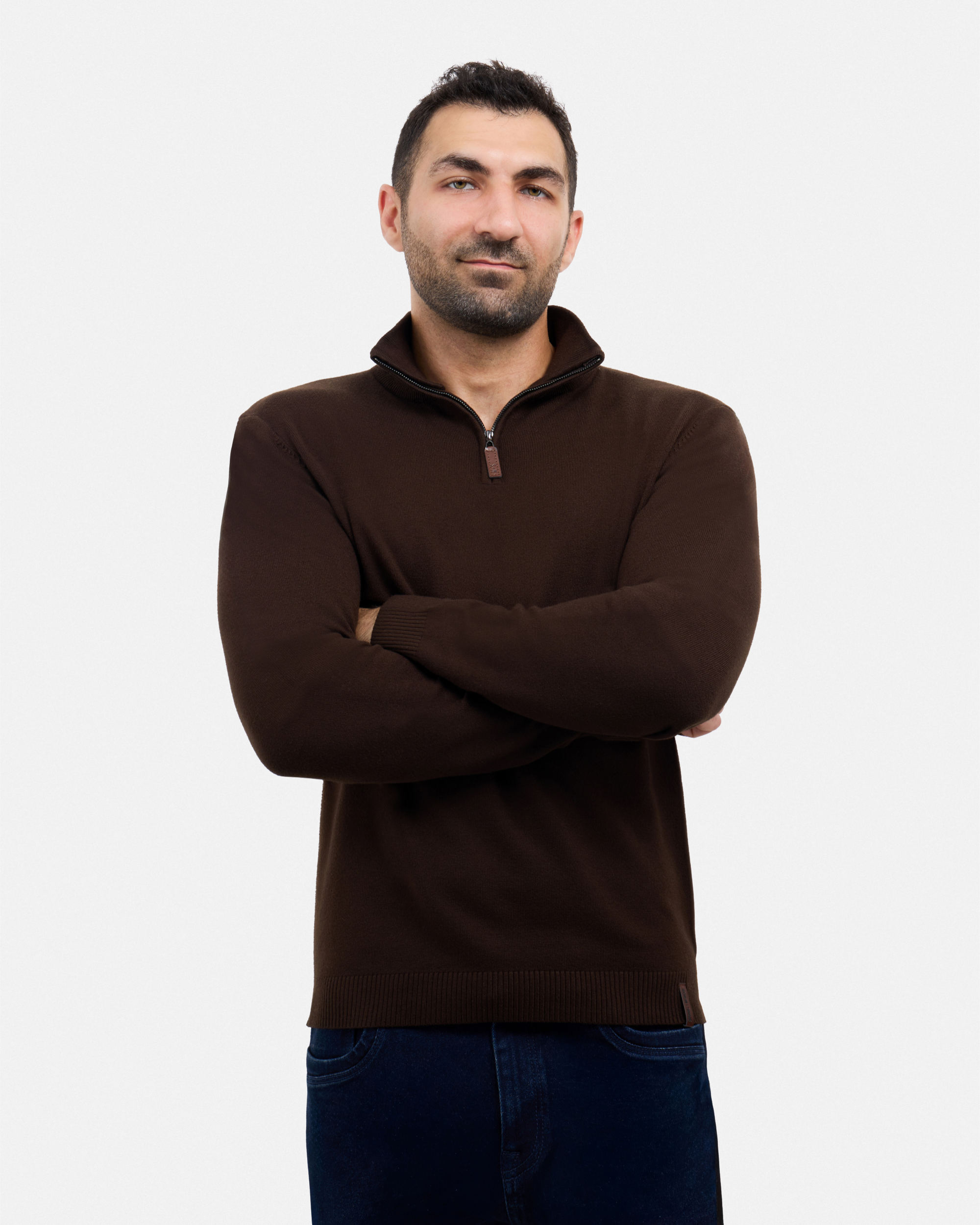 #SMW-34014 Quarter Zip Mock Neck Sweater-thumbmail-67