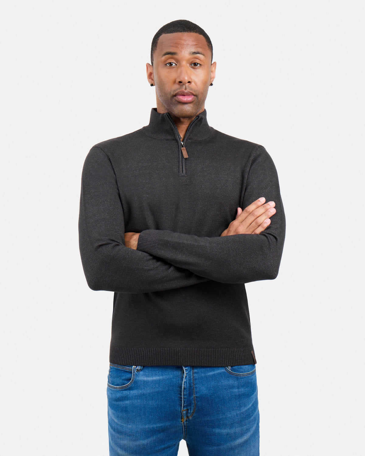 #SMW-34014 Quarter Zip Mock Neck Sweater-thumbmail-74