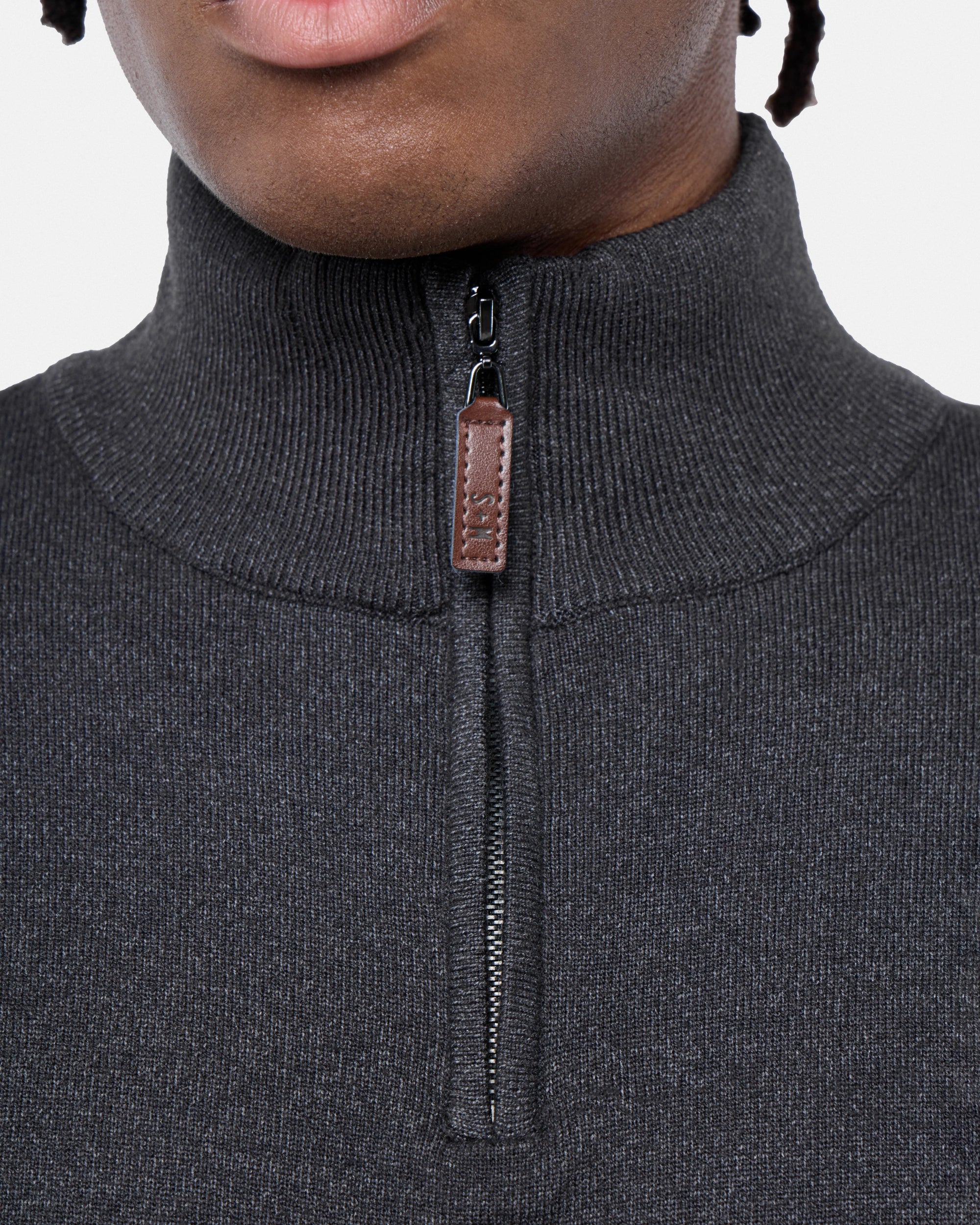 #SMW-34014 Quarter Zip Mock Neck Sweater-thumbmail-16