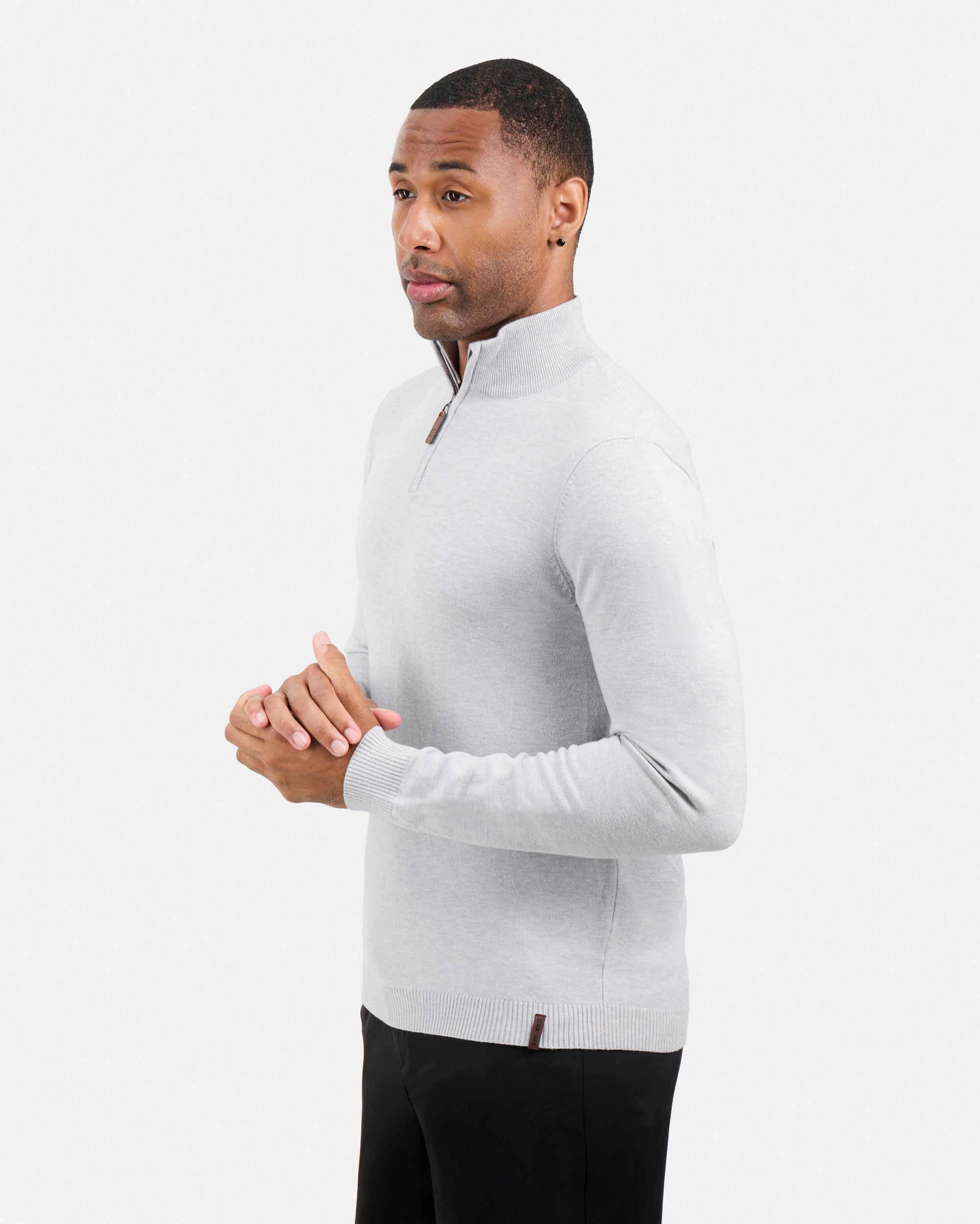 #SMW-34014 Quarter Zip Mock Neck Sweater-thumbmail-19