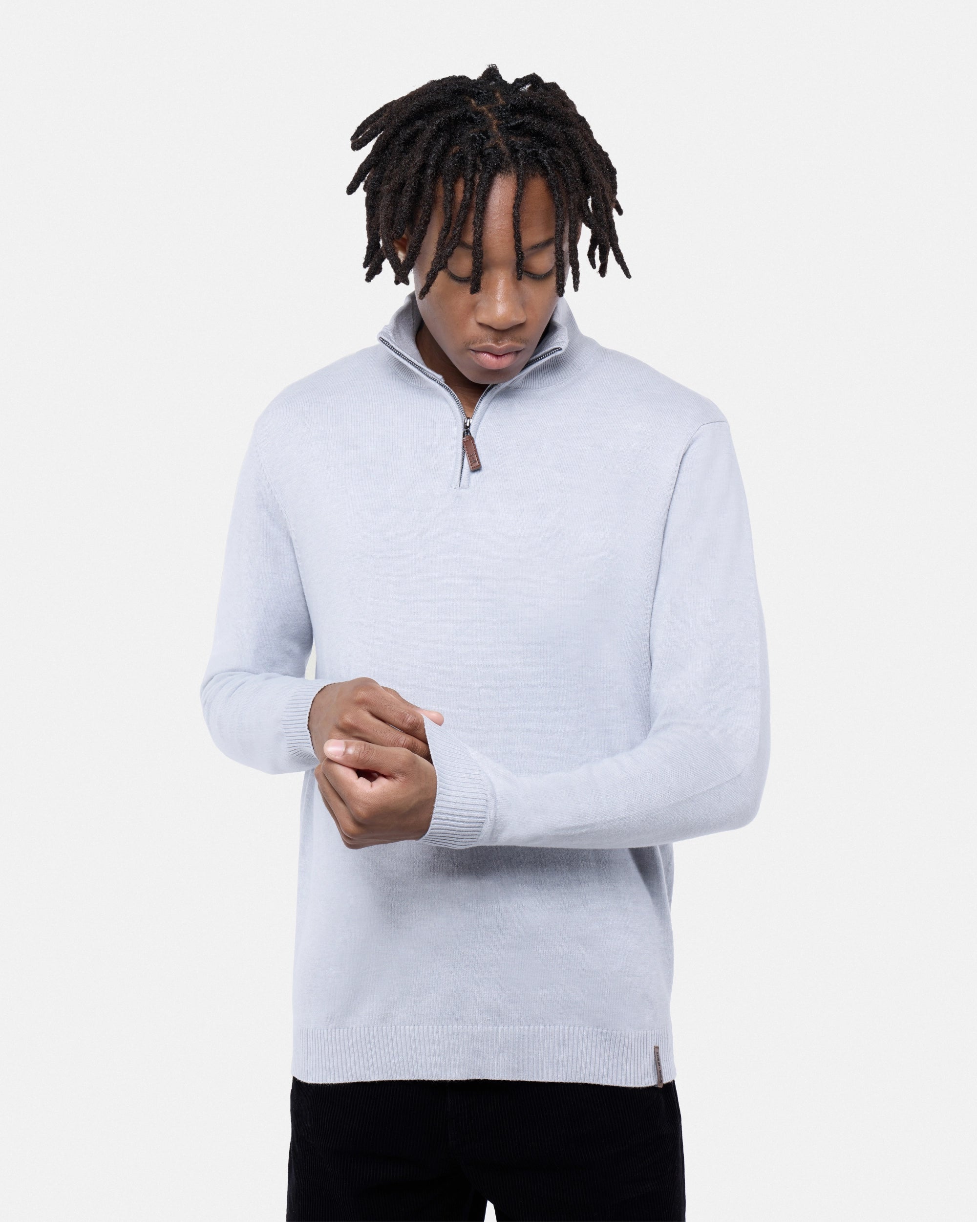#SMW-34014 Quarter Zip Mock Neck Sweater-thumbmail-21