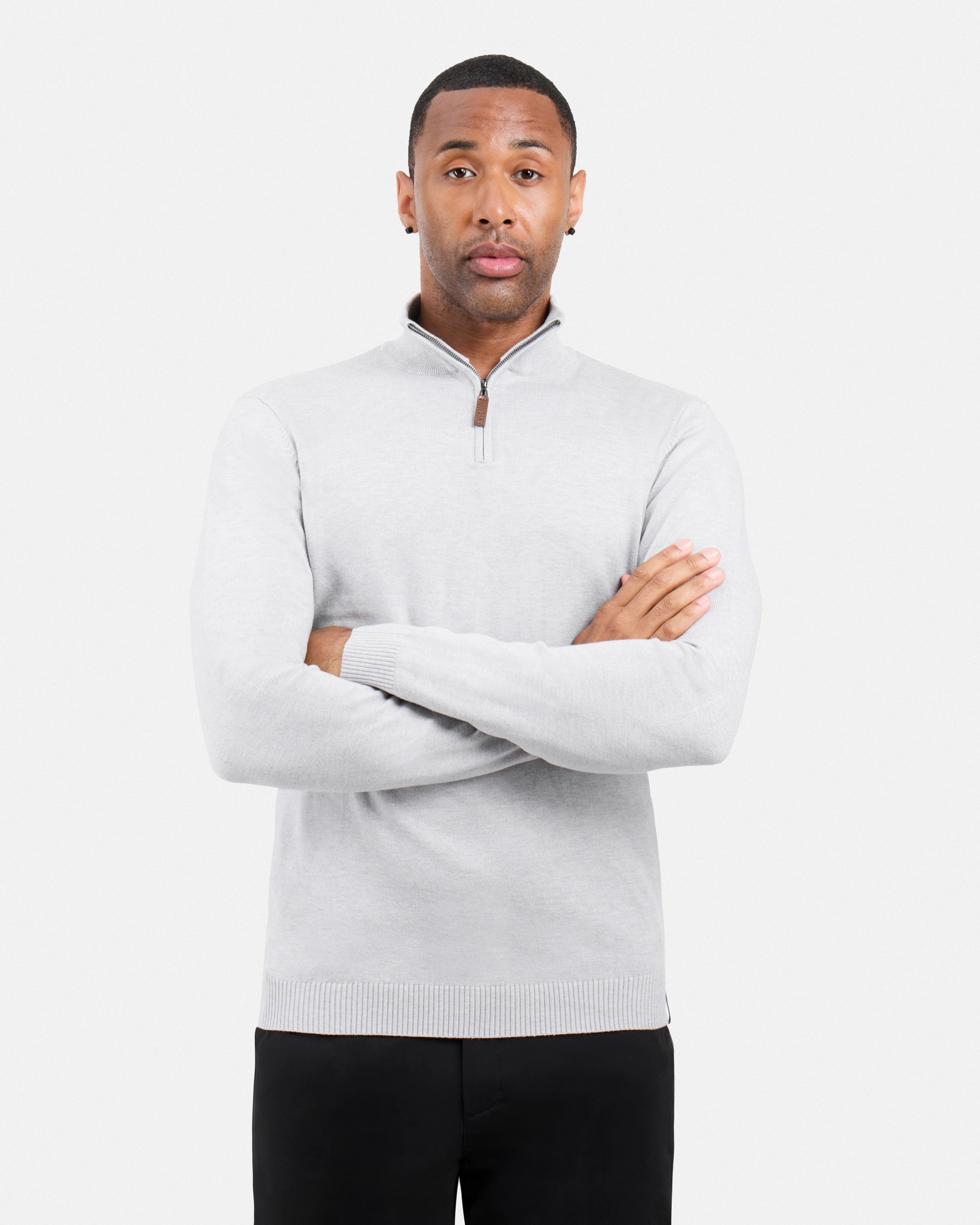 #SMW-34014 Quarter Zip Mock Neck Sweater-thumbmail-21