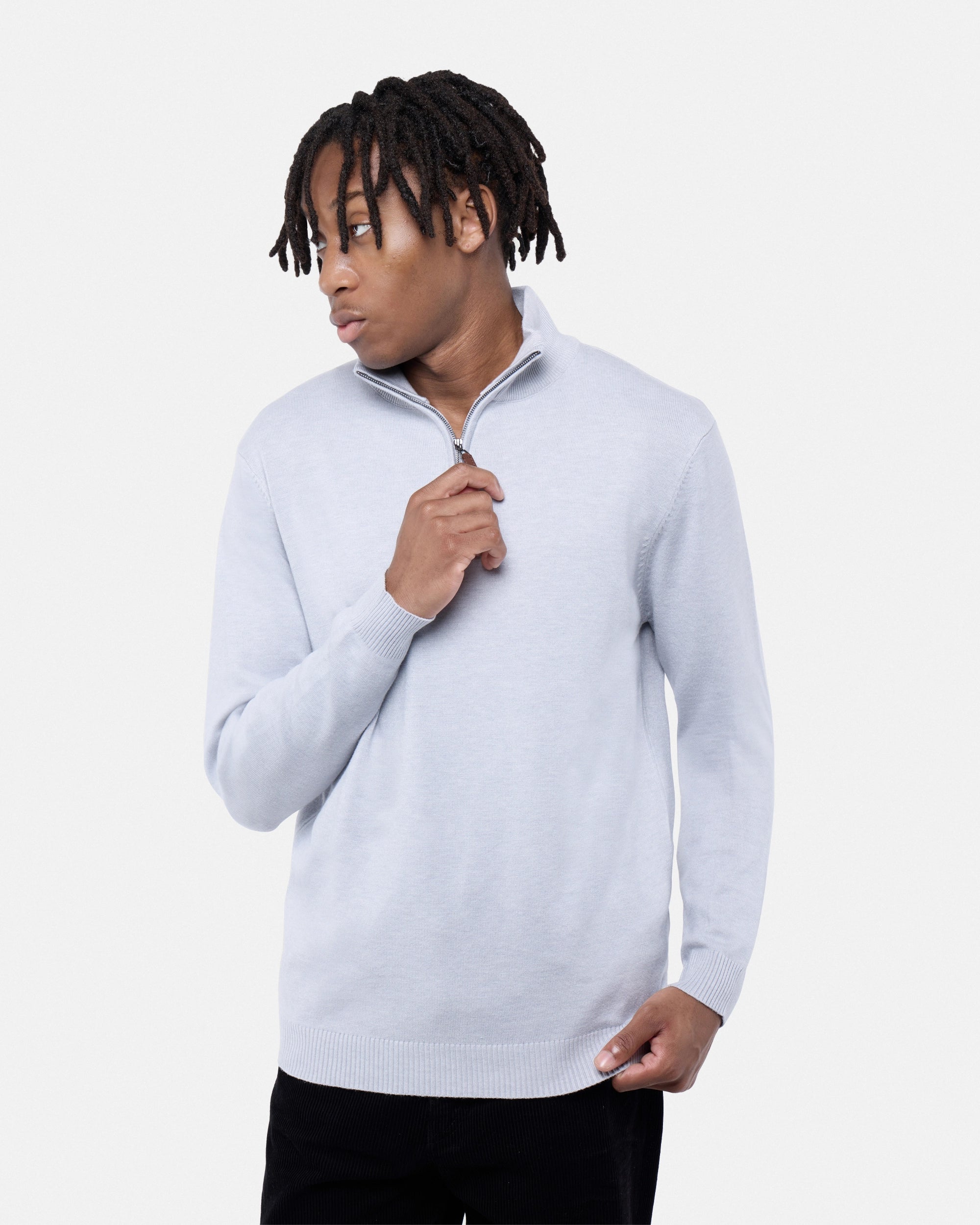 #SMW-34014 Quarter Zip Mock Neck Sweater-thumbmail-24