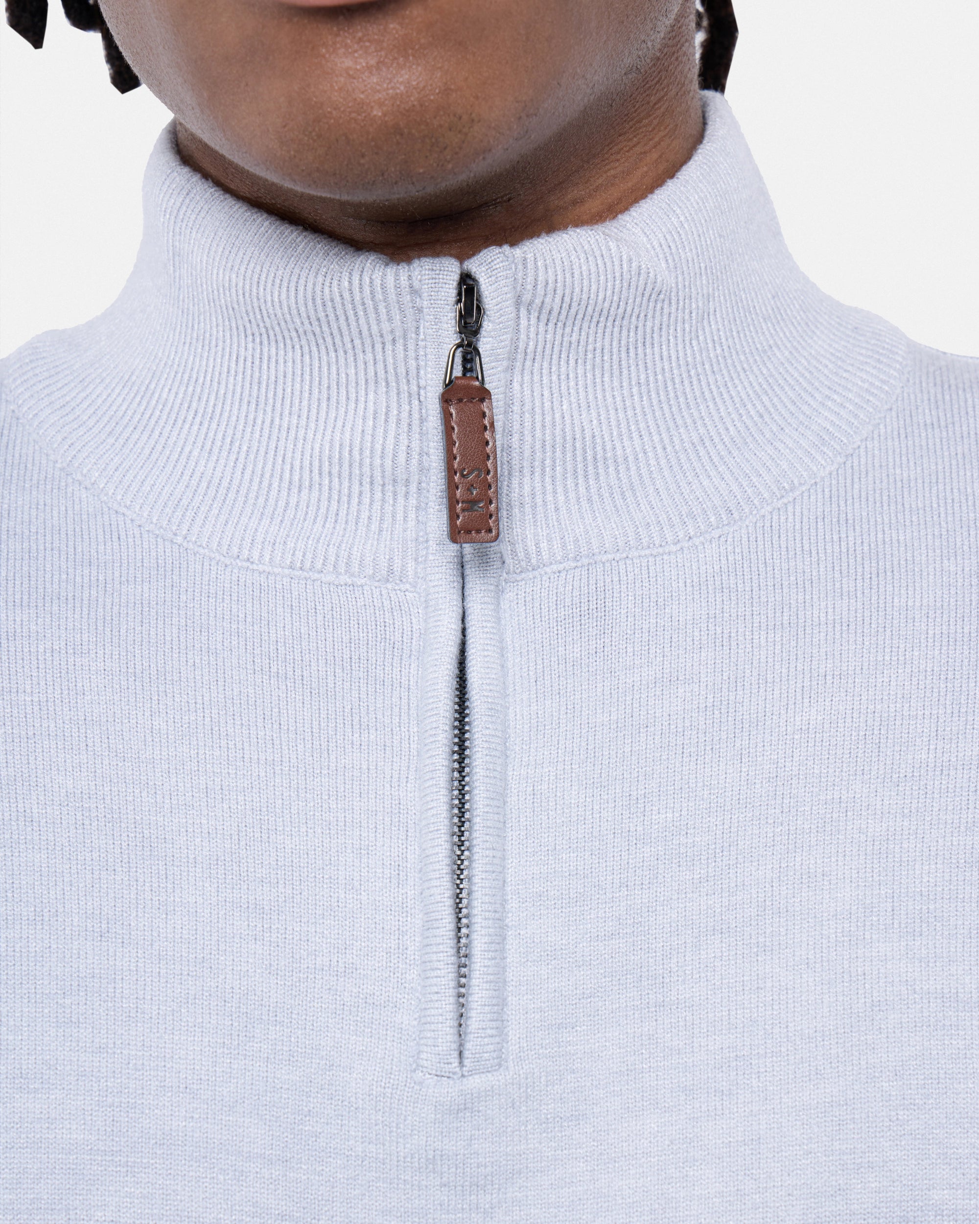 #SMW-34014 Quarter Zip Mock Neck Sweater-thumbmail-25