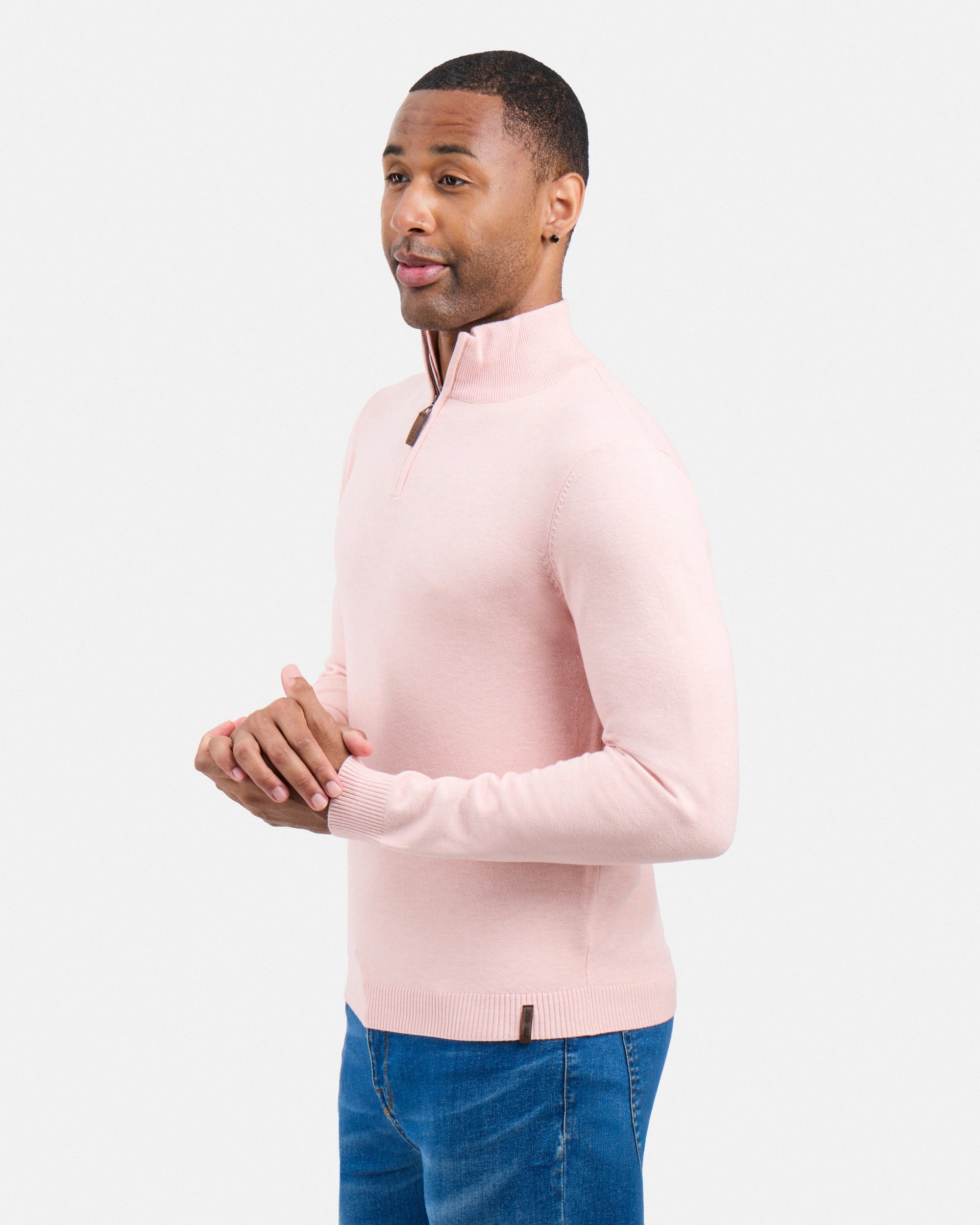 #SMW-34014 Quarter Zip Mock Neck Sweater-thumbmail-79