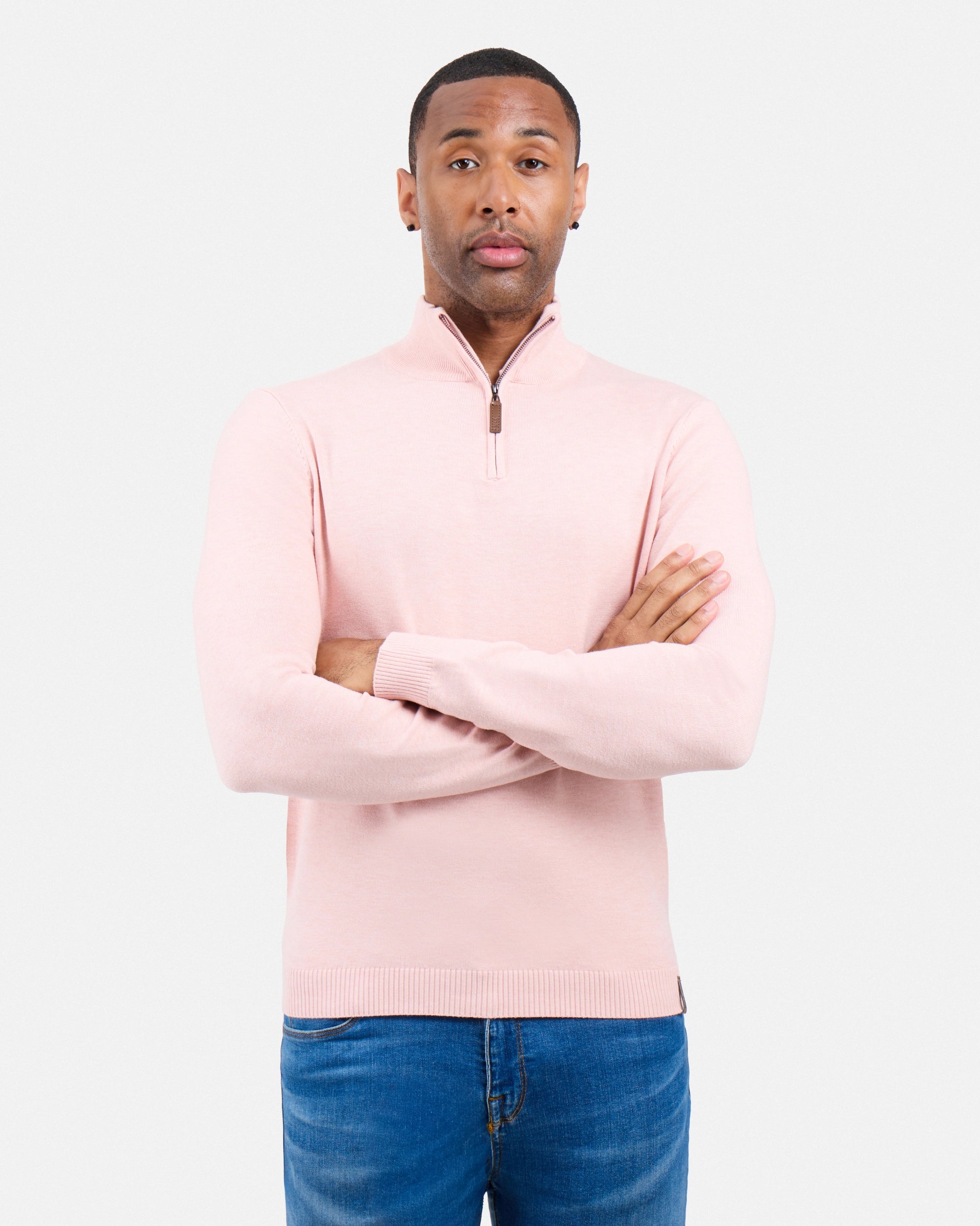 #SMW-34014 Quarter Zip Mock Neck Sweater-thumbmail-81
