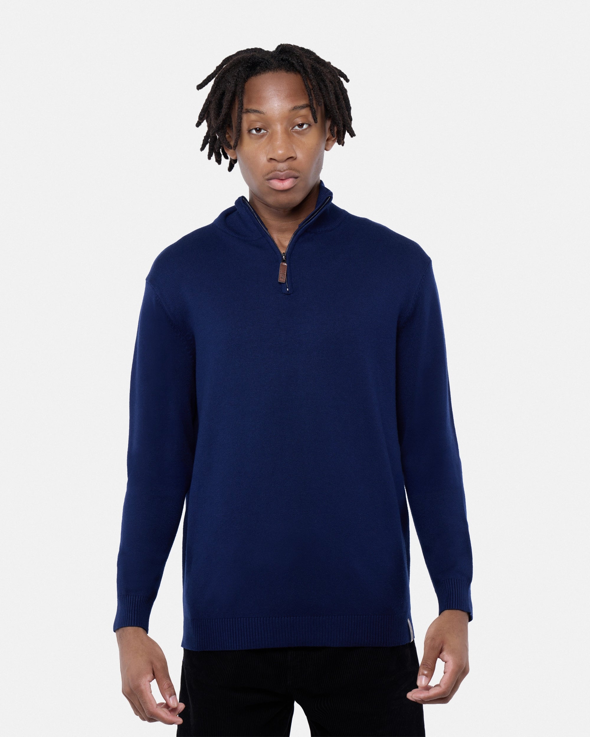 #SMW-34014 Quarter Zip Mock Neck Sweater-thumbmail-28
