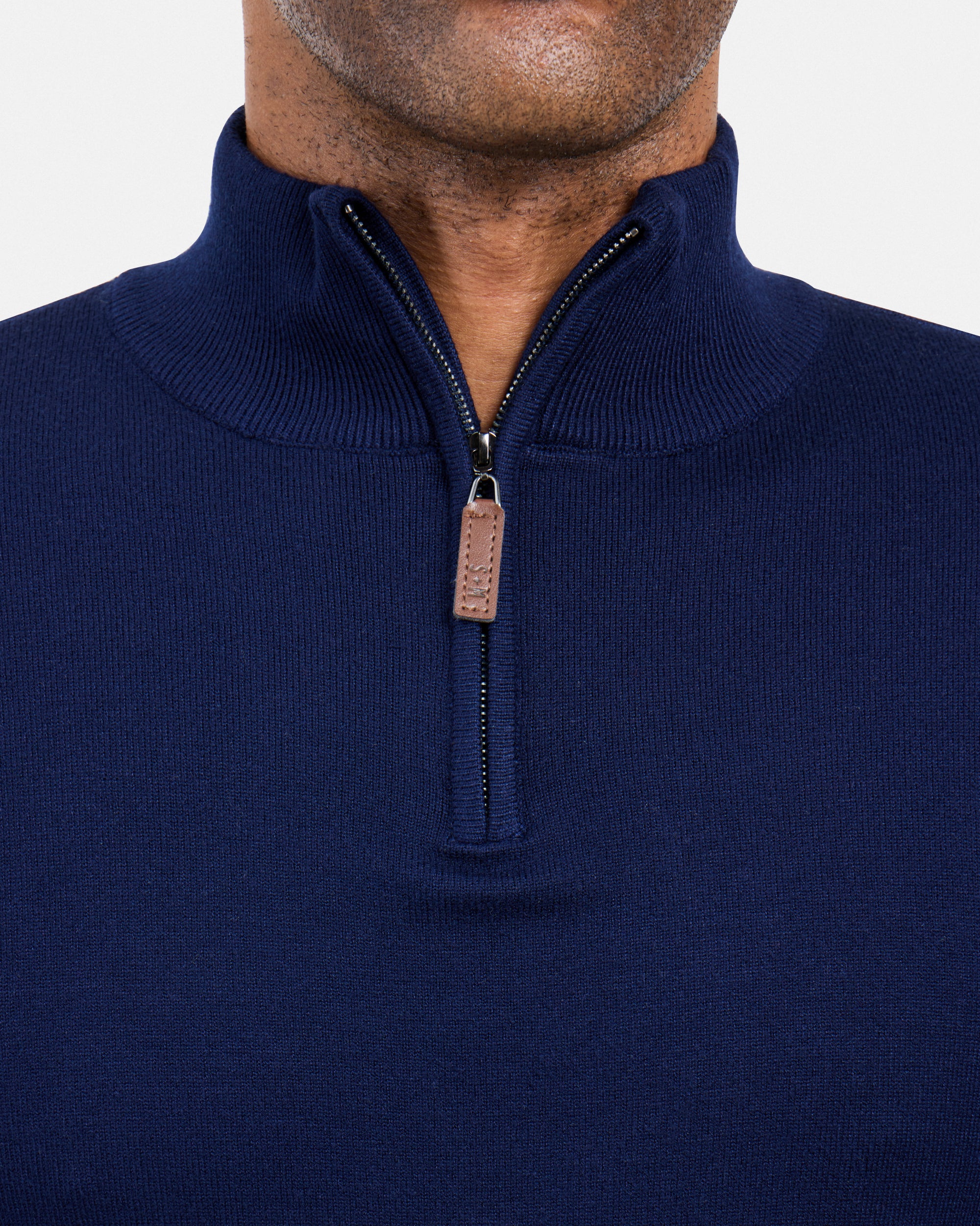 #SMW-34014 Quarter Zip Mock Neck Sweater-thumbmail-30