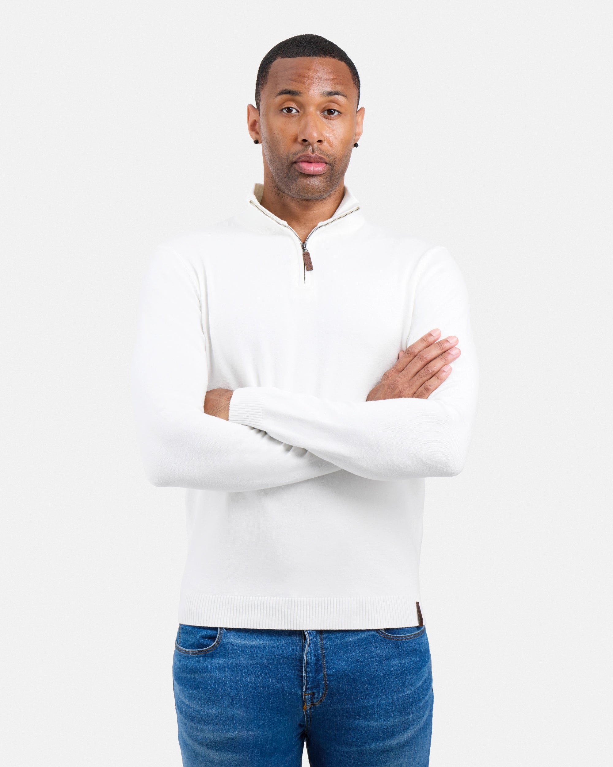 #SMW-34014 Quarter Zip Mock Neck Sweater-thumbmail-39