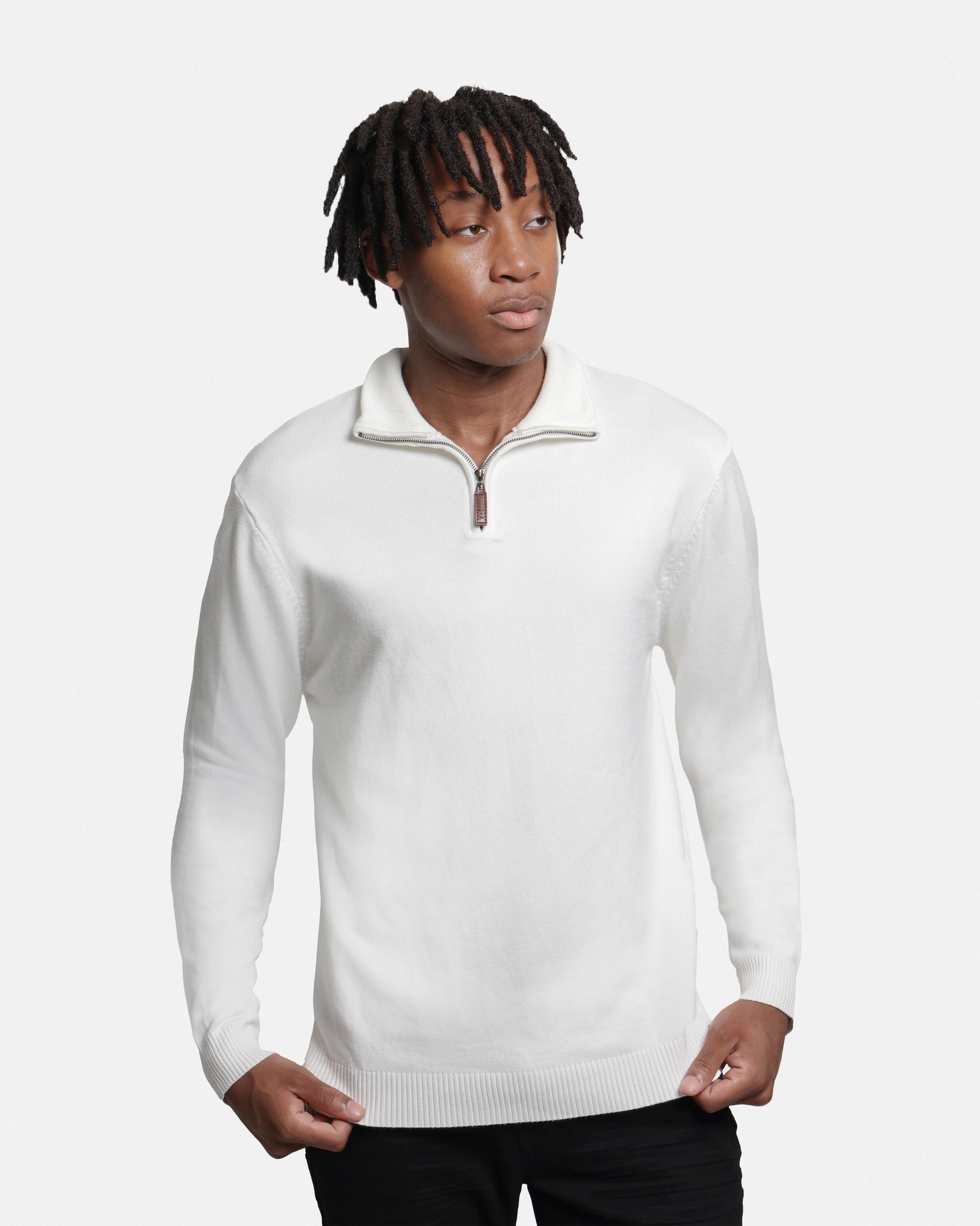 #SMW-34014 Quarter Zip Mock Neck Sweater-thumbmail-40