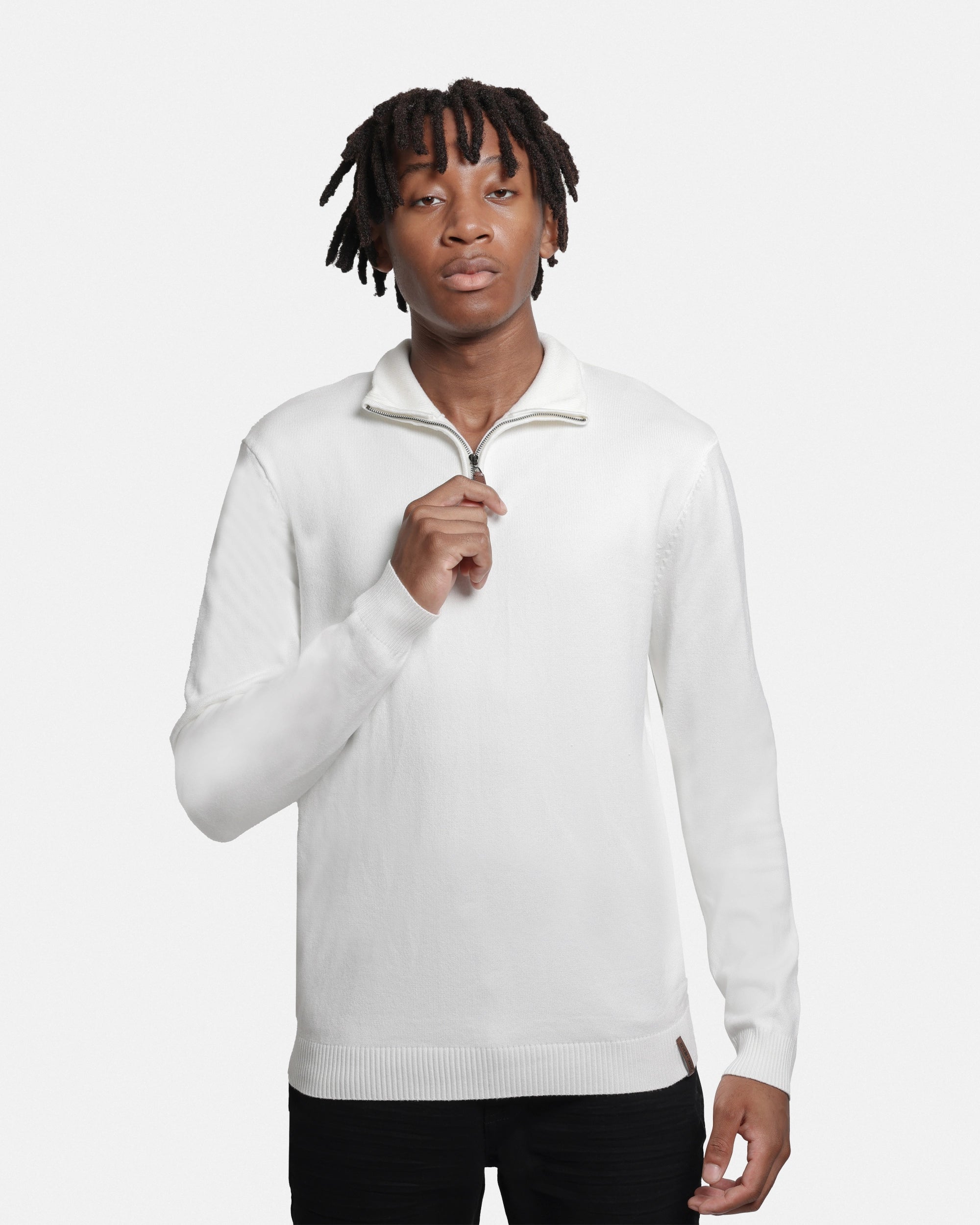 #SMW-34014 Quarter Zip Mock Neck Sweater-thumbmail-41