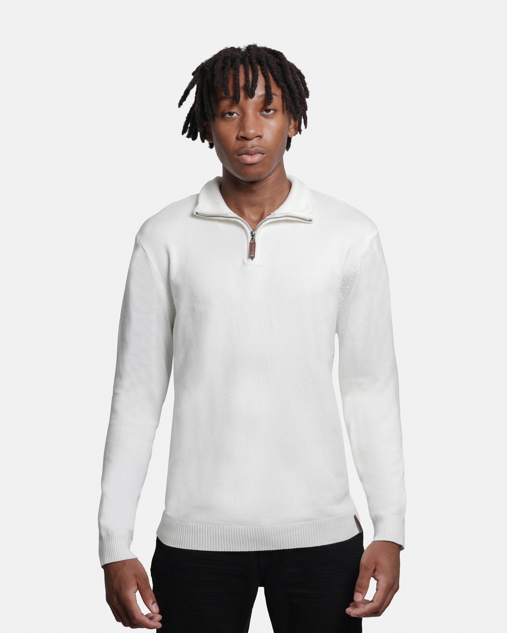 #SMW-34014 Quarter Zip Mock Neck Sweater-thumbmail-38