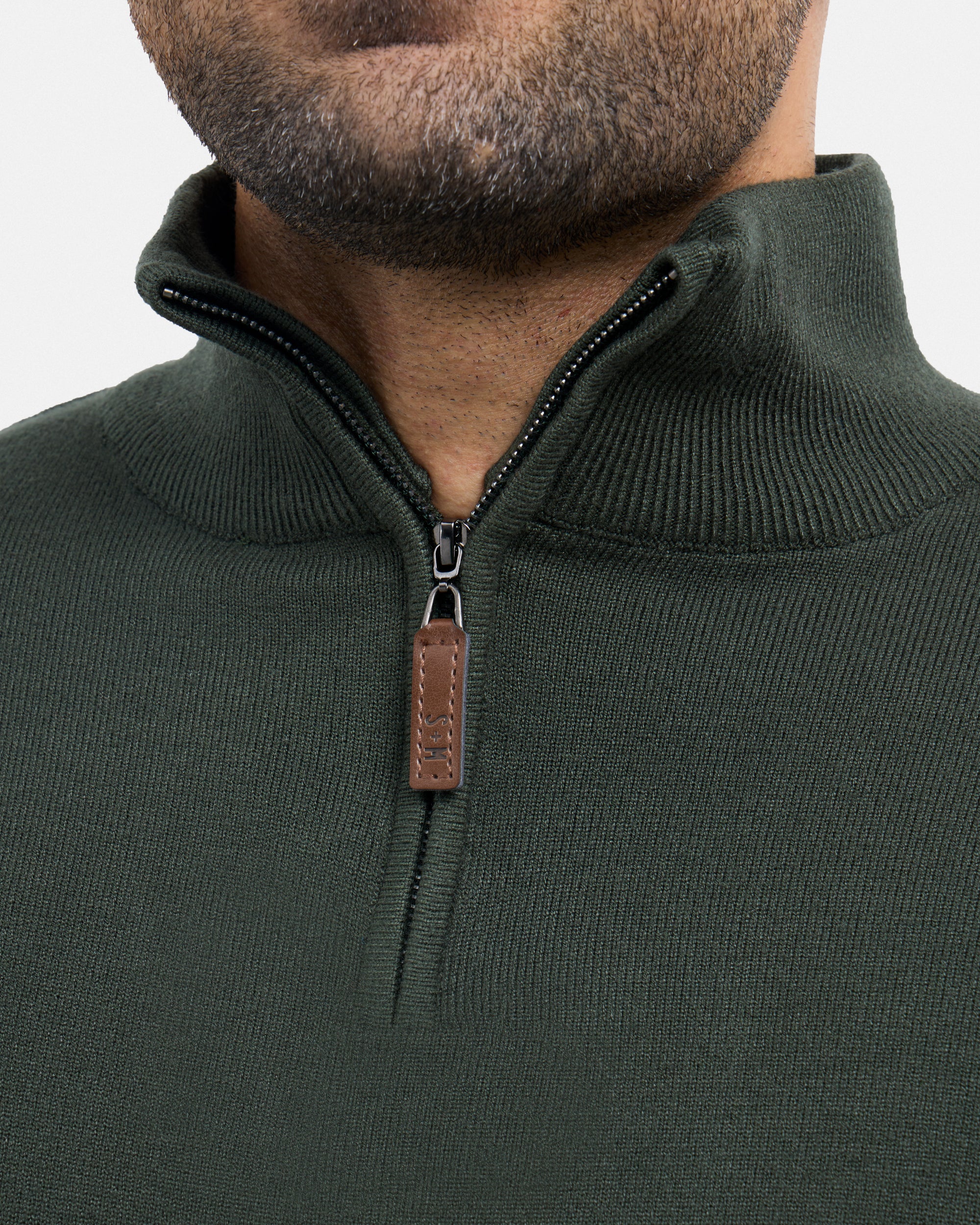 #SMW-34014 Quarter Zip Mock Neck Sweater-thumbmail-96