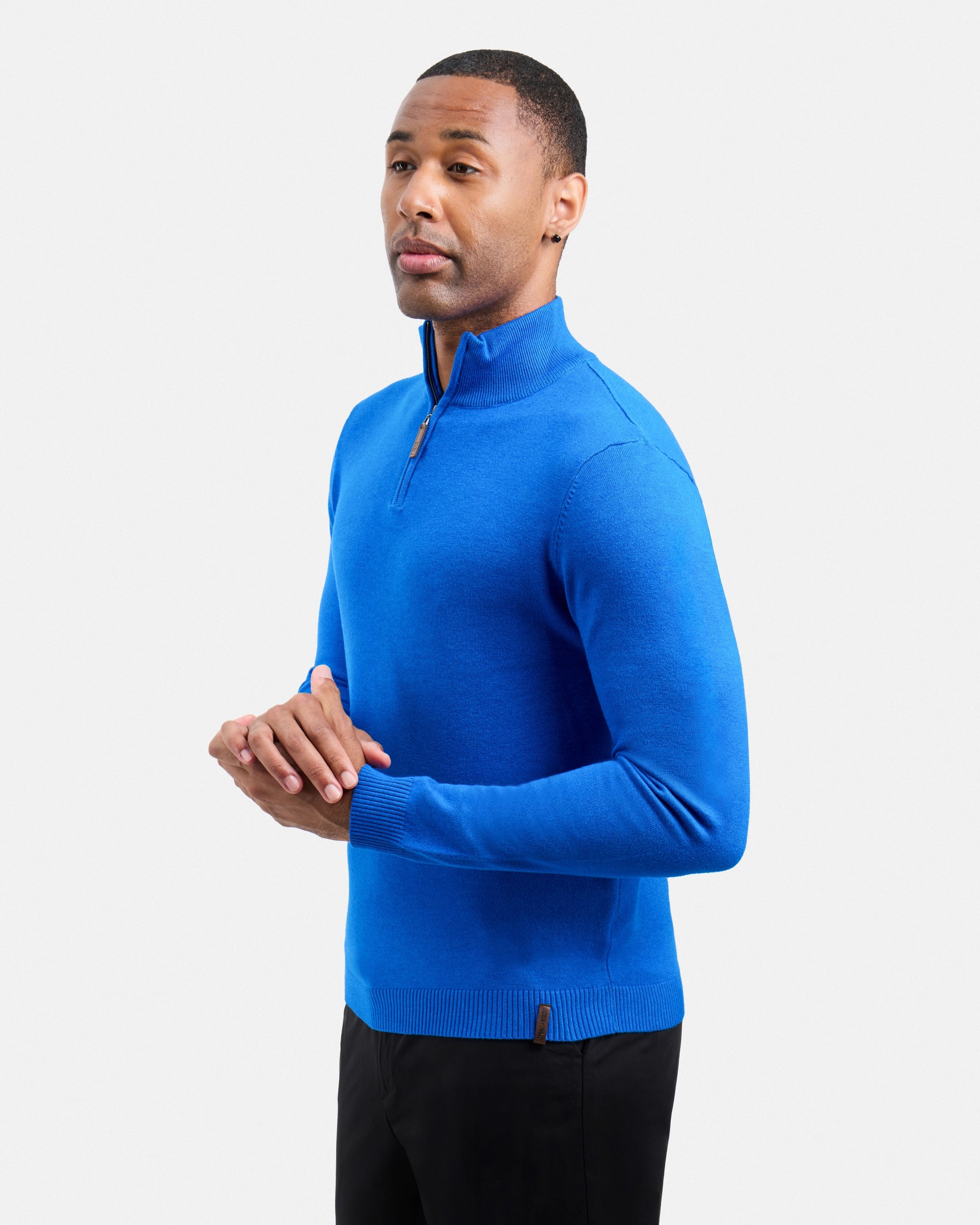 #SMW-34014 Quarter Zip Mock Neck Sweater-thumbmail-107