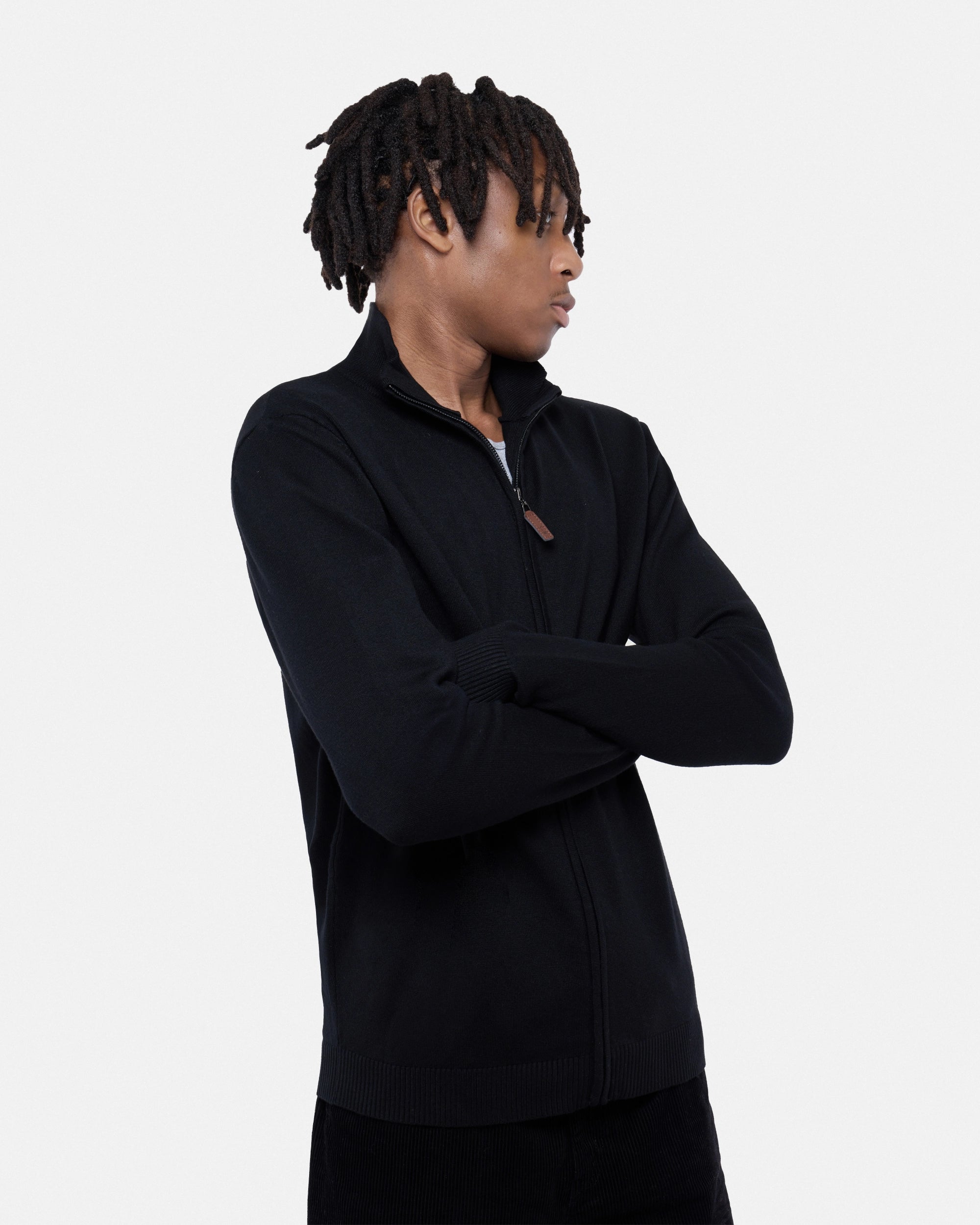 #SMW-34015 Full Zip Mock Neck Sweater-thumbmail-5