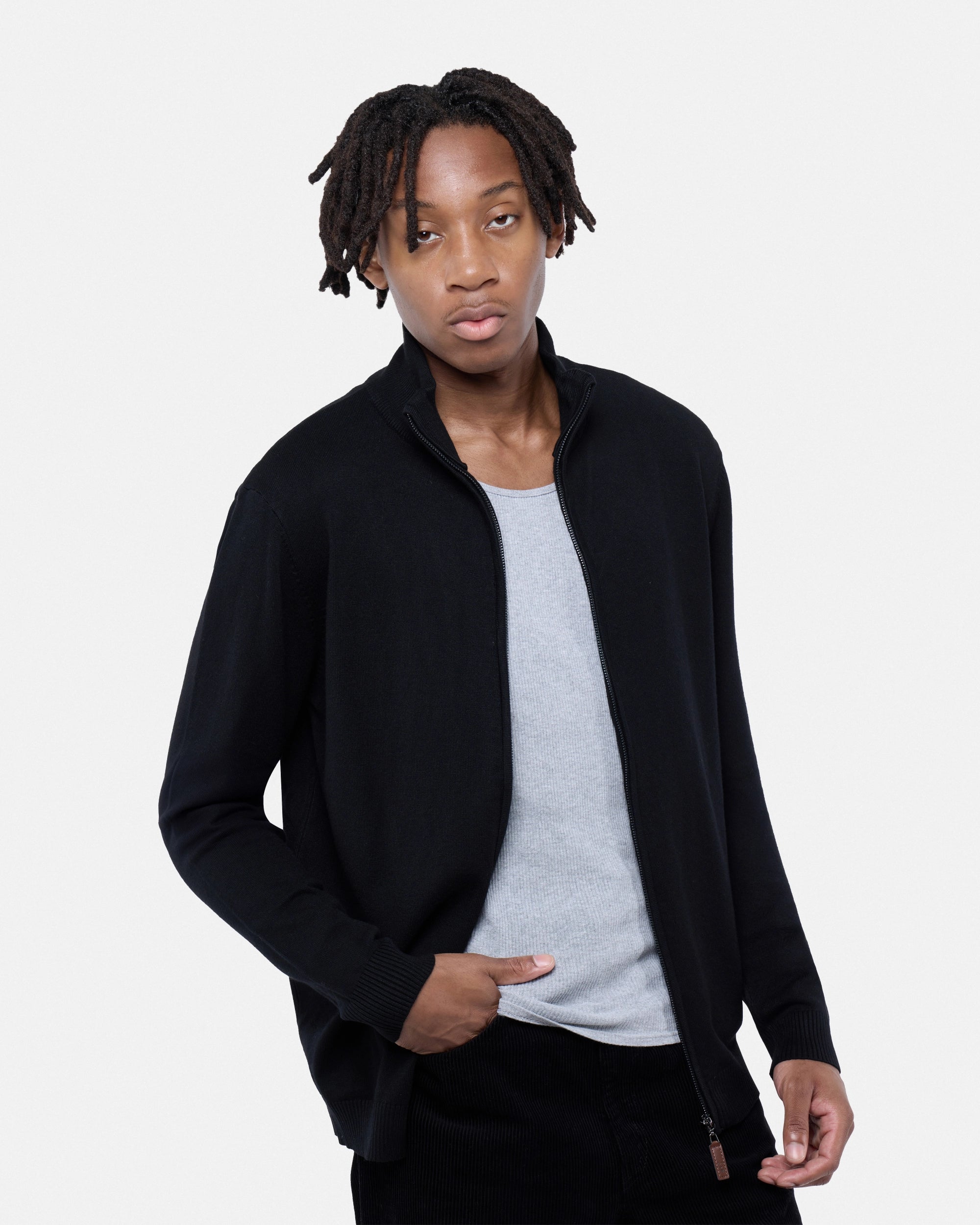 #SMW-34015 Full Zip Mock Neck Sweater-thumbmail-6