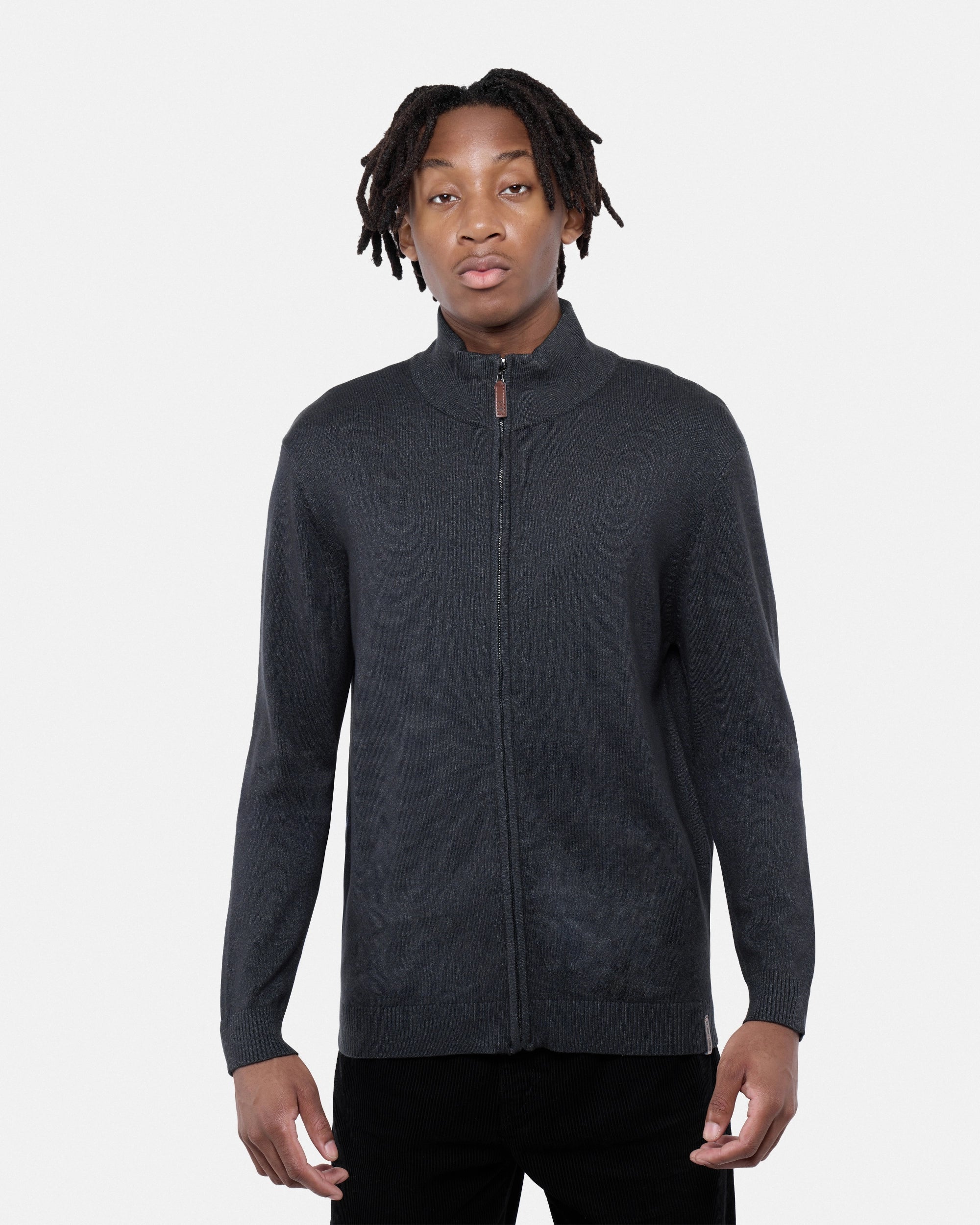 #SMW-34015 Full Zip Mock Neck Sweater-thumbmail-10