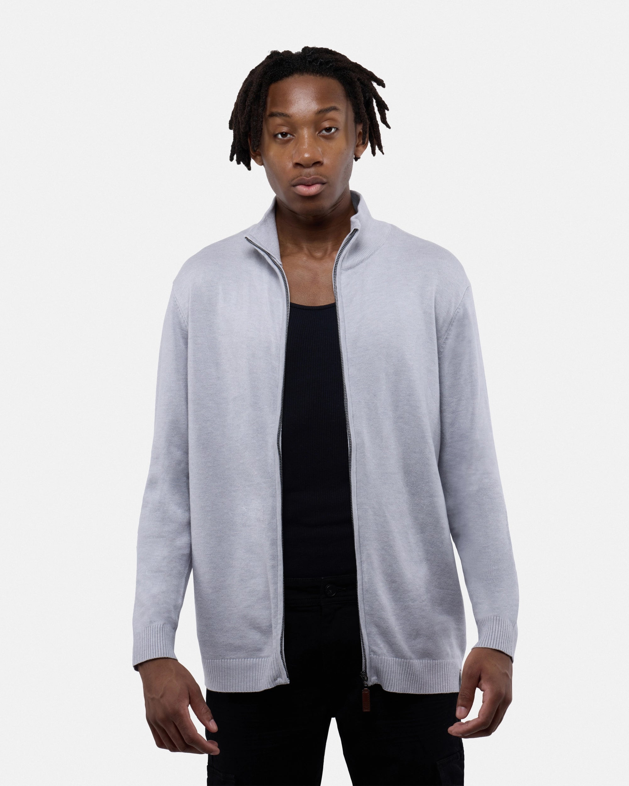 #SMW-34015 Full Zip Mock Neck Sweater-thumbmail-19