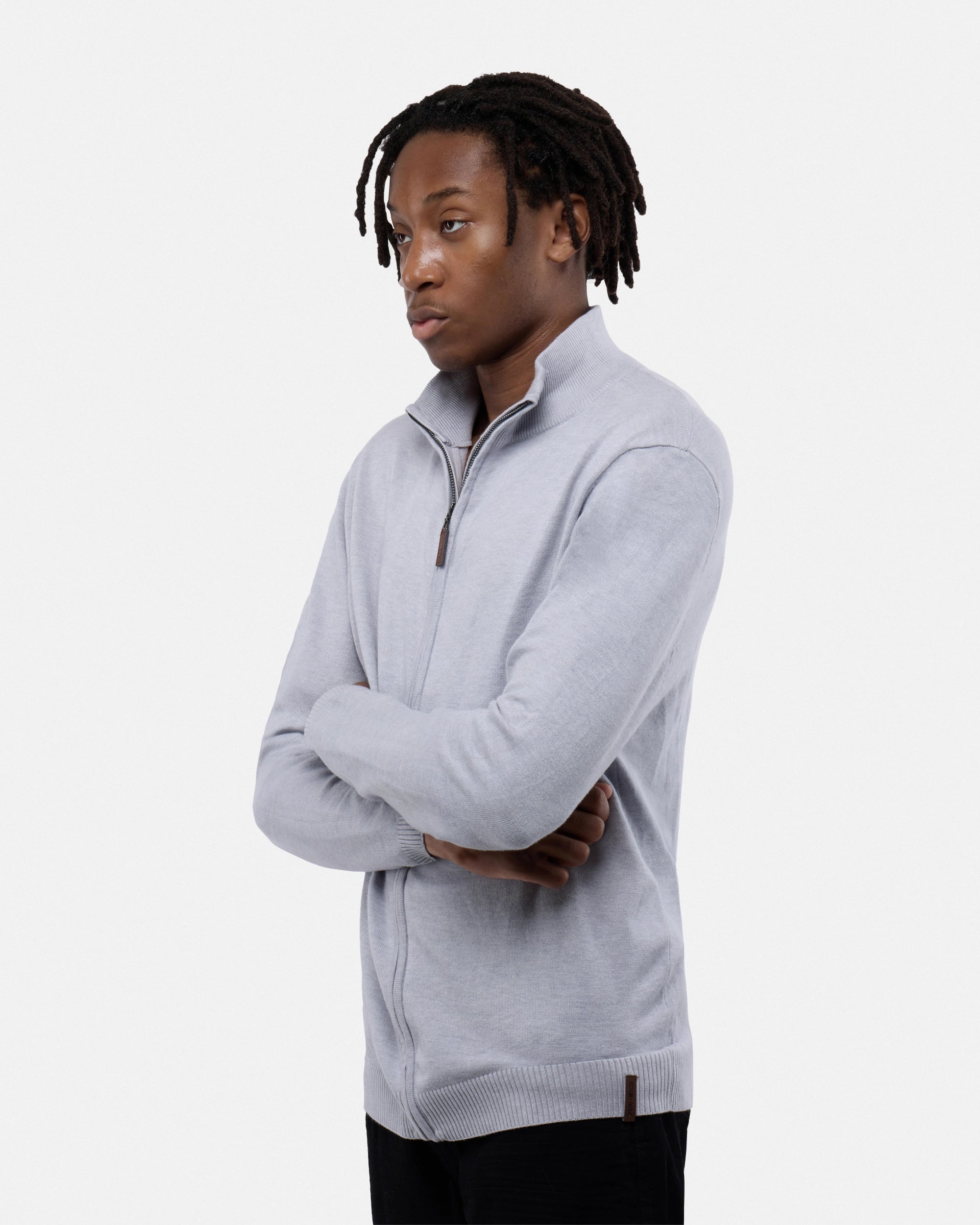 #SMW-34015 Full Zip Mock Neck Sweater-thumbmail-23