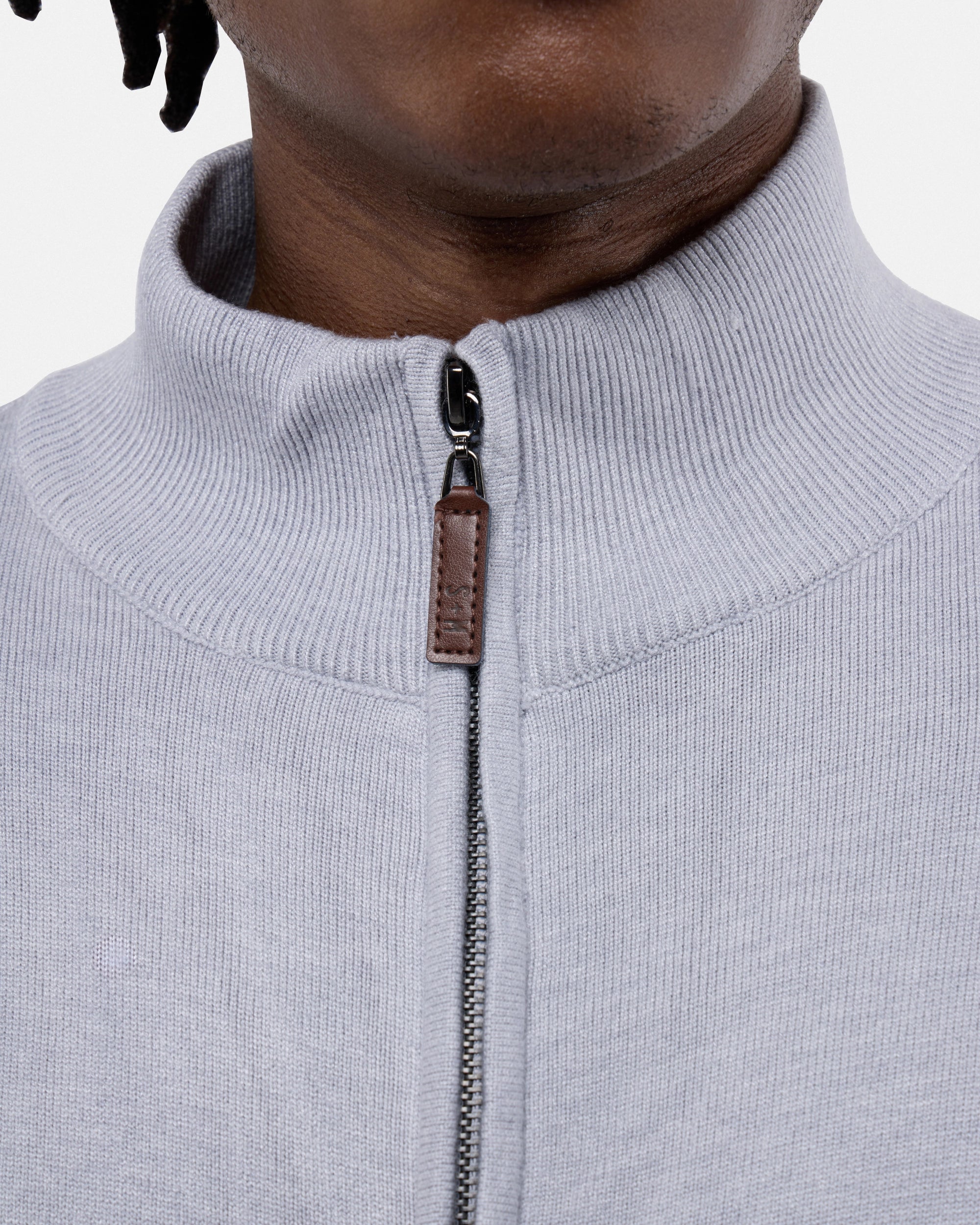 #SMW-34015 Full Zip Mock Neck Sweater-thumbmail-24