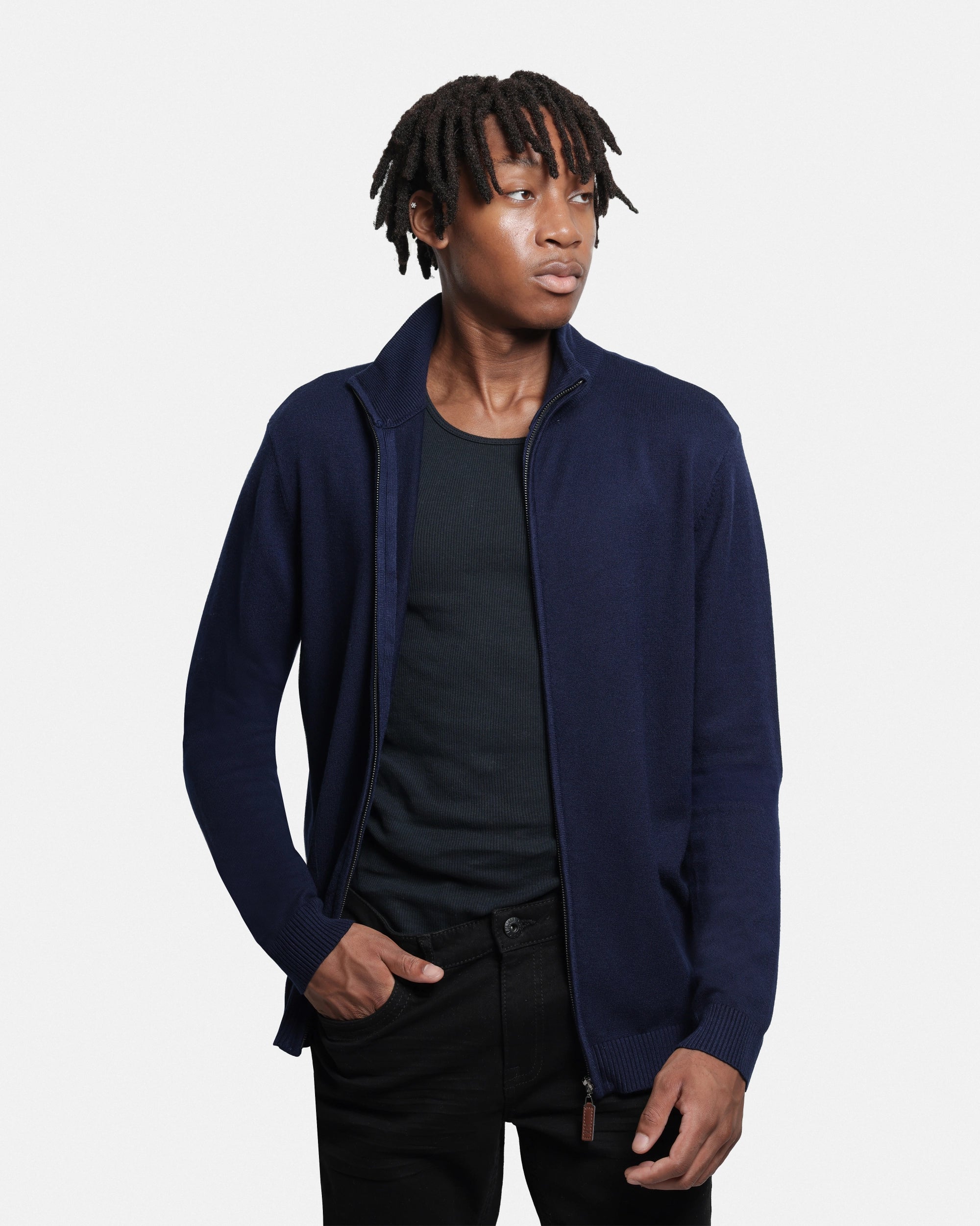 #SMW-34015 Full Zip Mock Neck Sweater-thumbmail-29