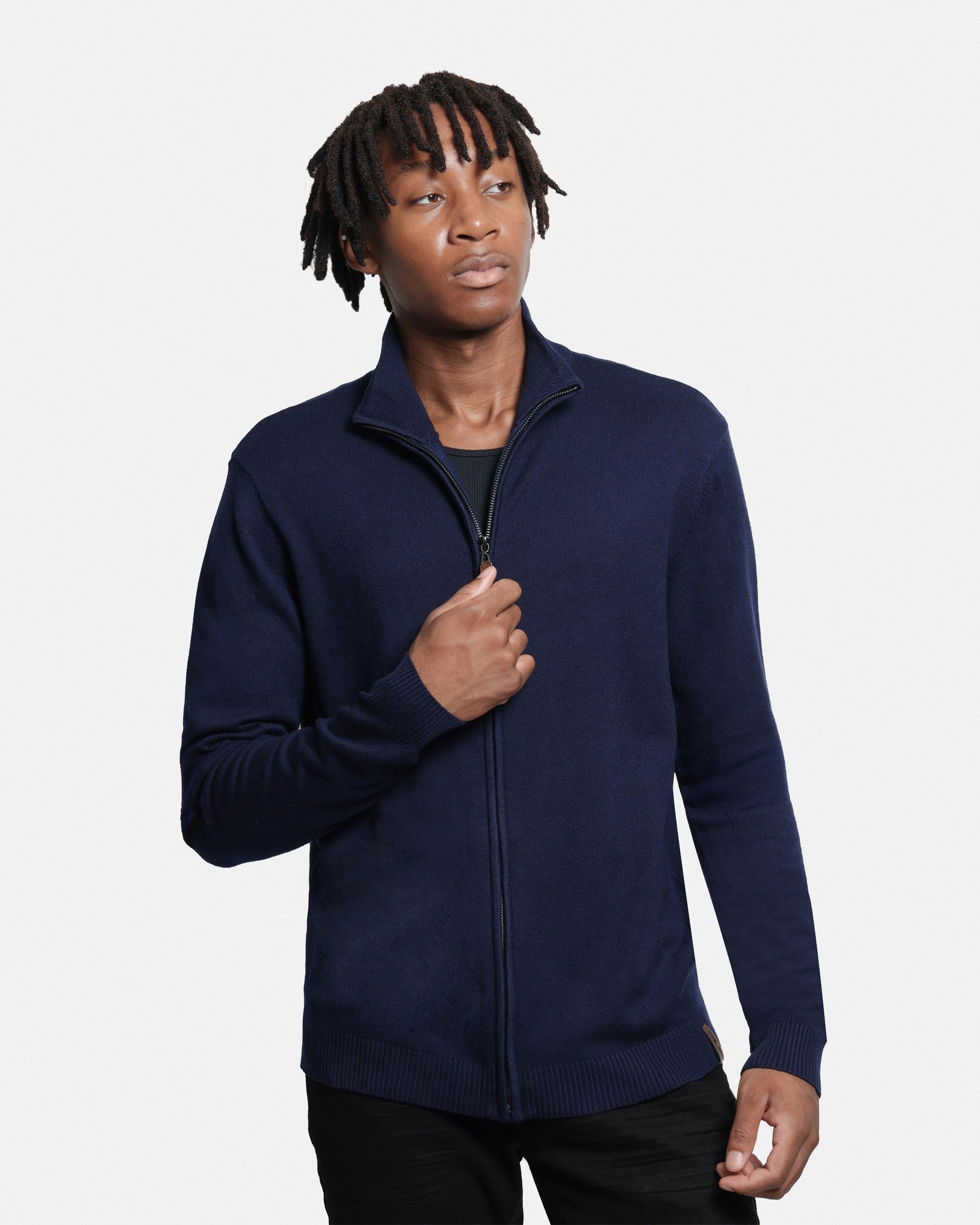 #SMW-34015 Full Zip Mock Neck Sweater-thumbmail-30