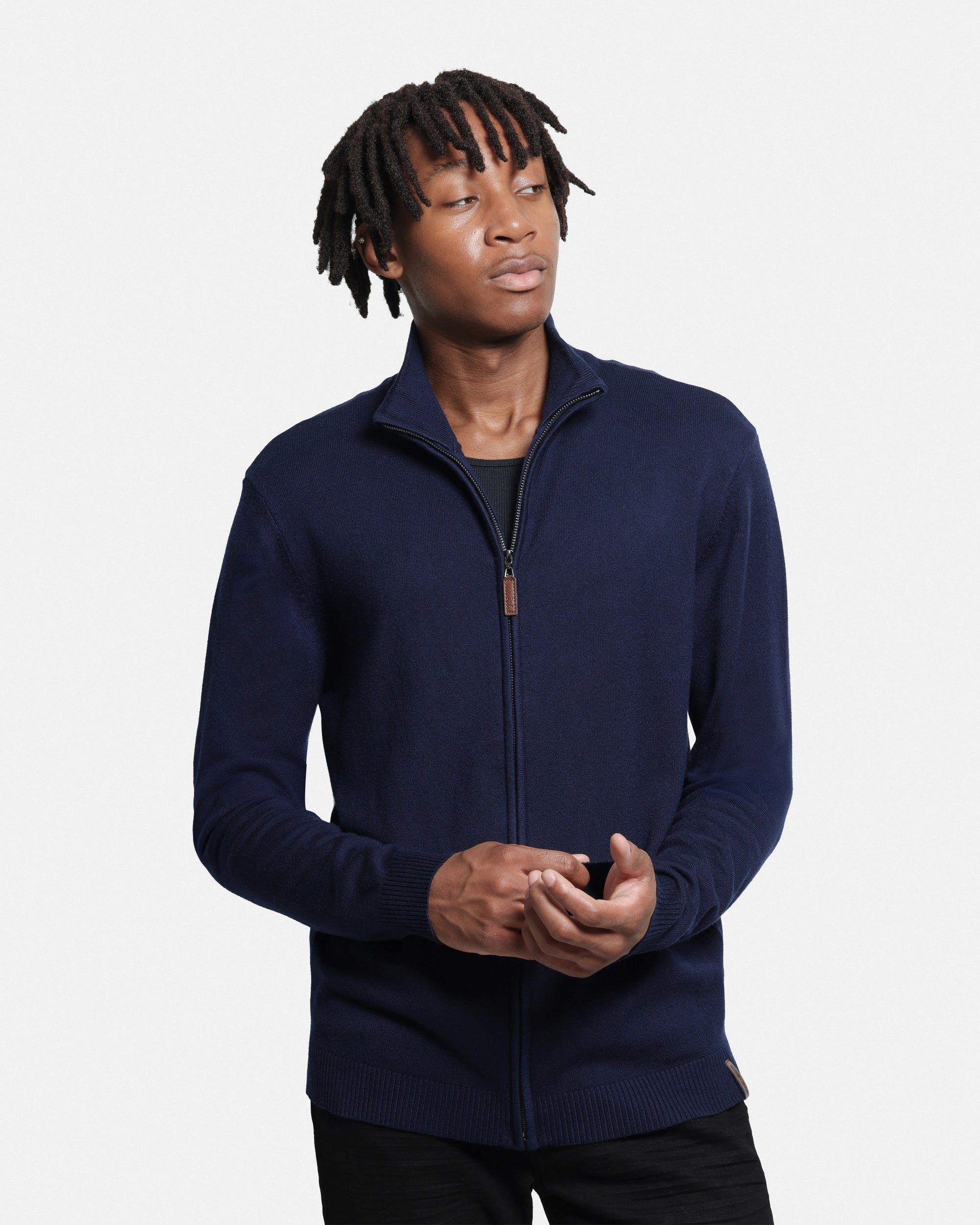 #SMW-34015 Full Zip Mock Neck Sweater-thumbmail-31
