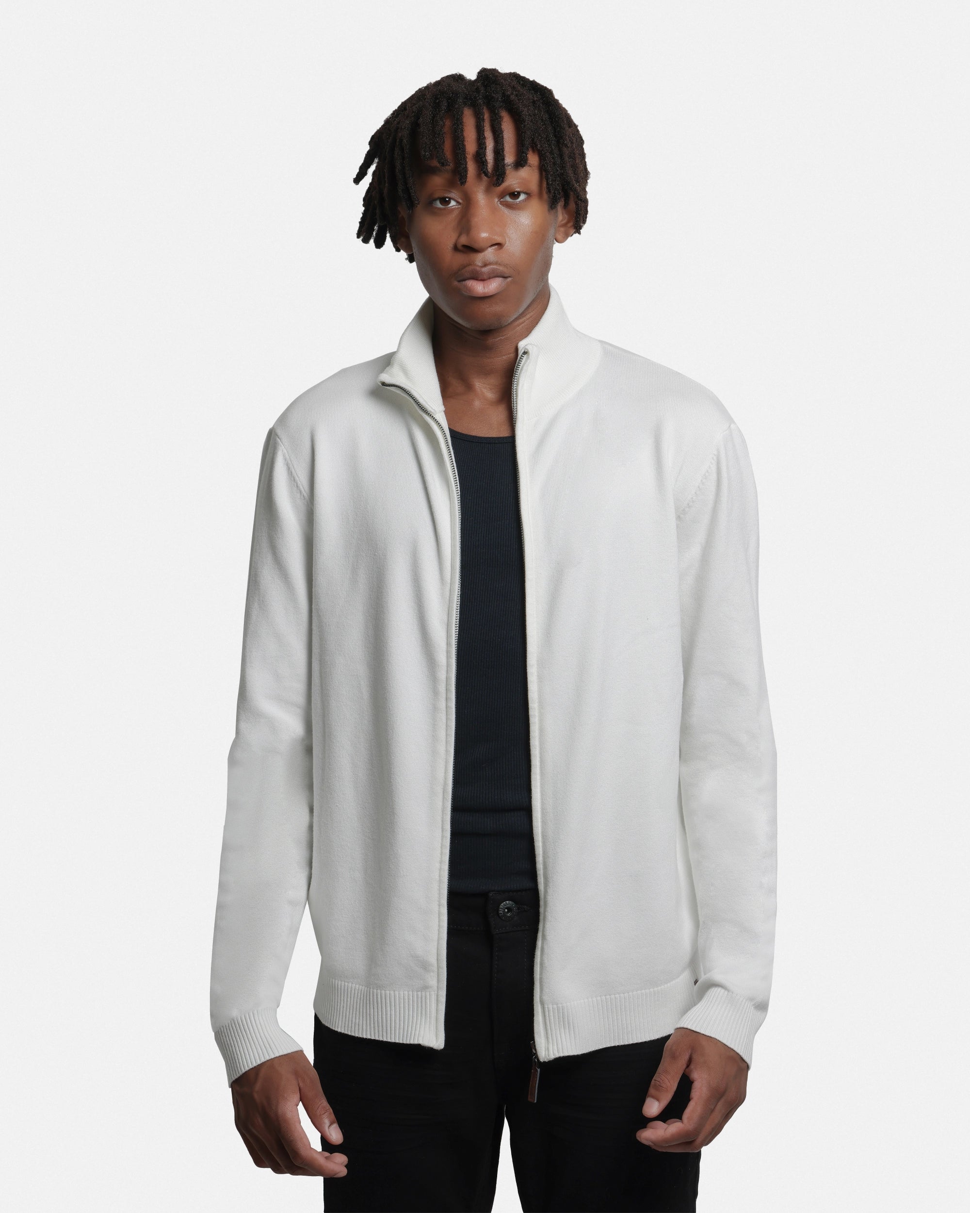 #SMW-34015 Full Zip Mock Neck Sweater-thumbmail-36