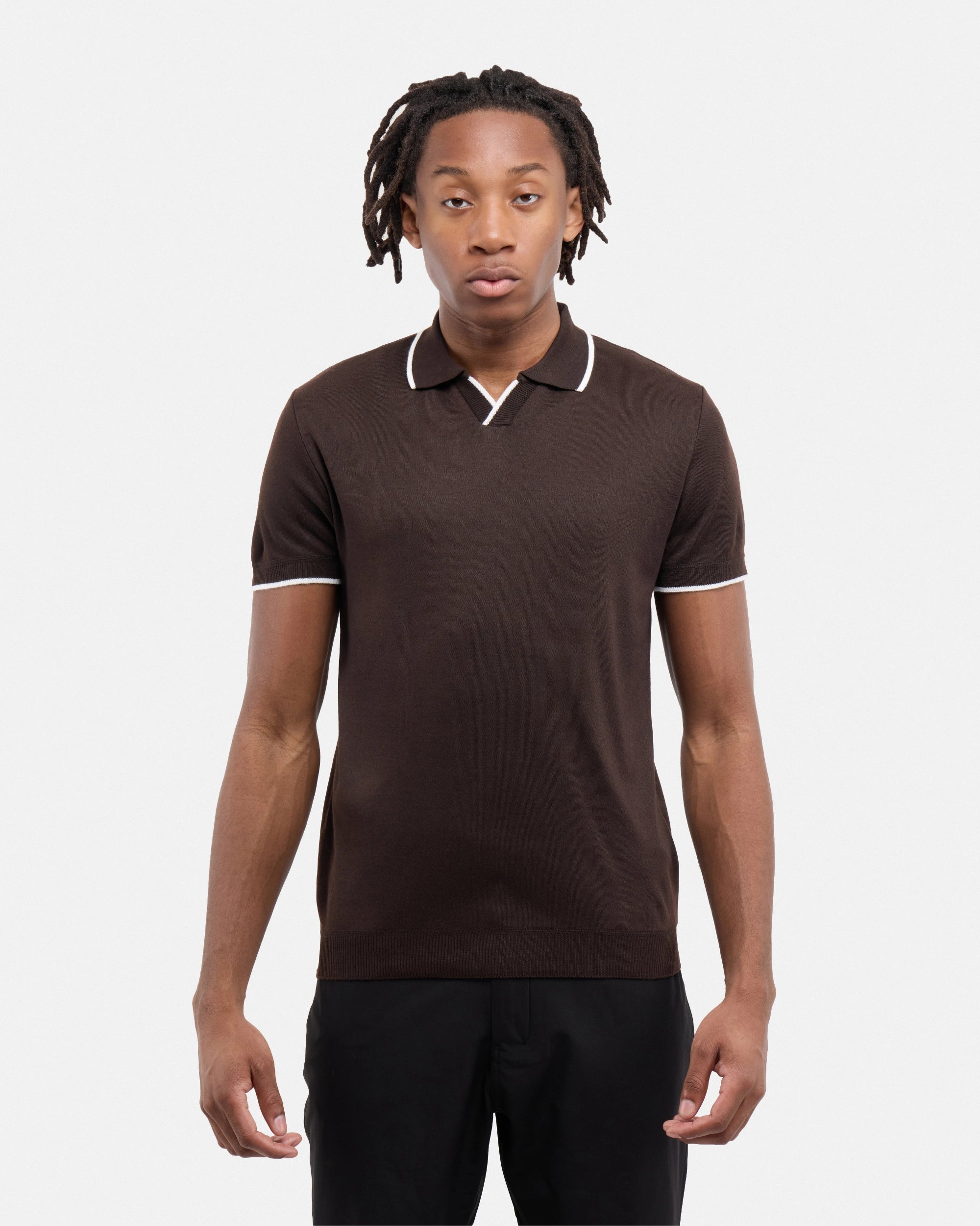#SMW-34058 Johnny Collar Sweater Polo-thumbmail-9