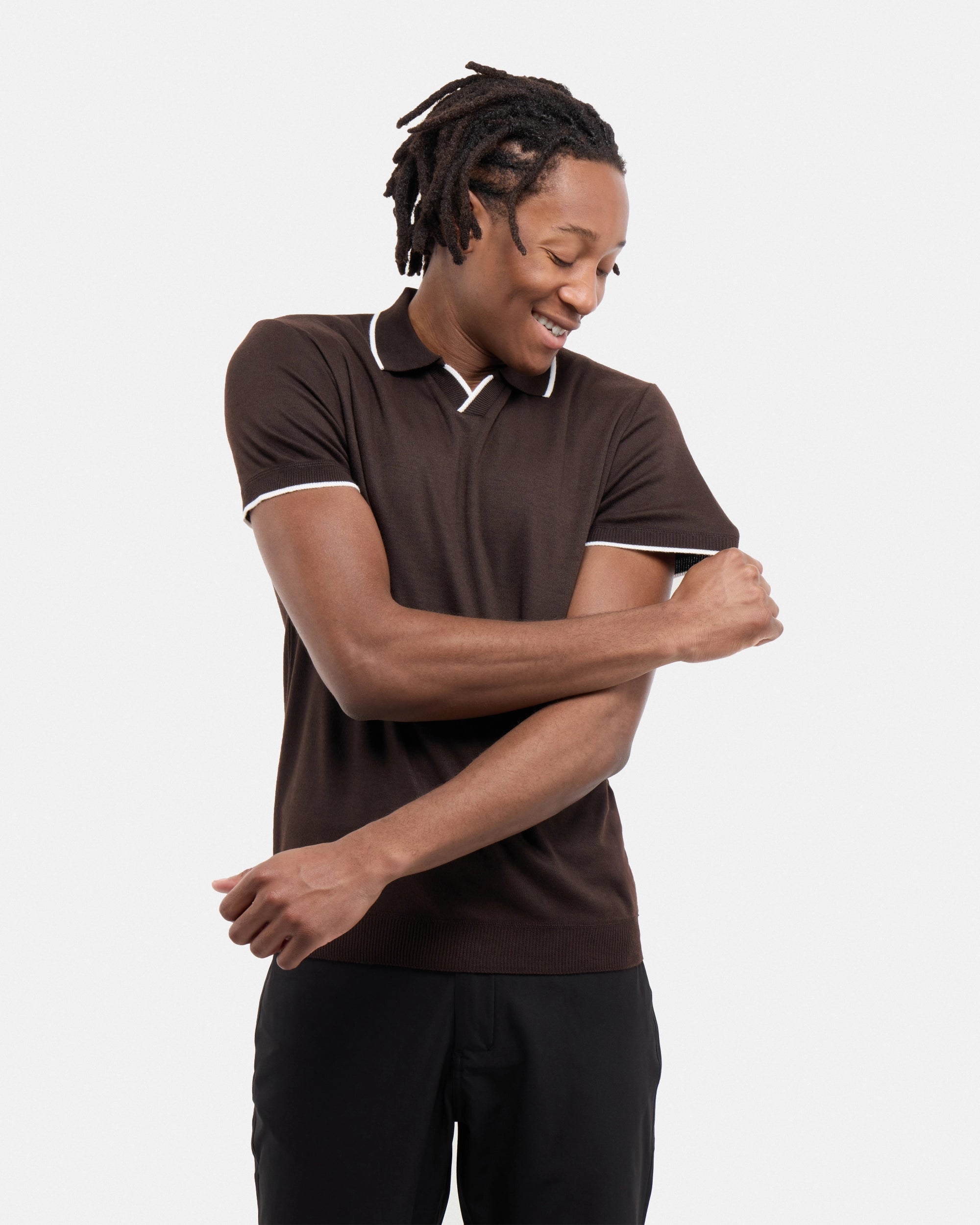 #SMW-34058 Johnny Collar Sweater Polo-thumbmail-12
