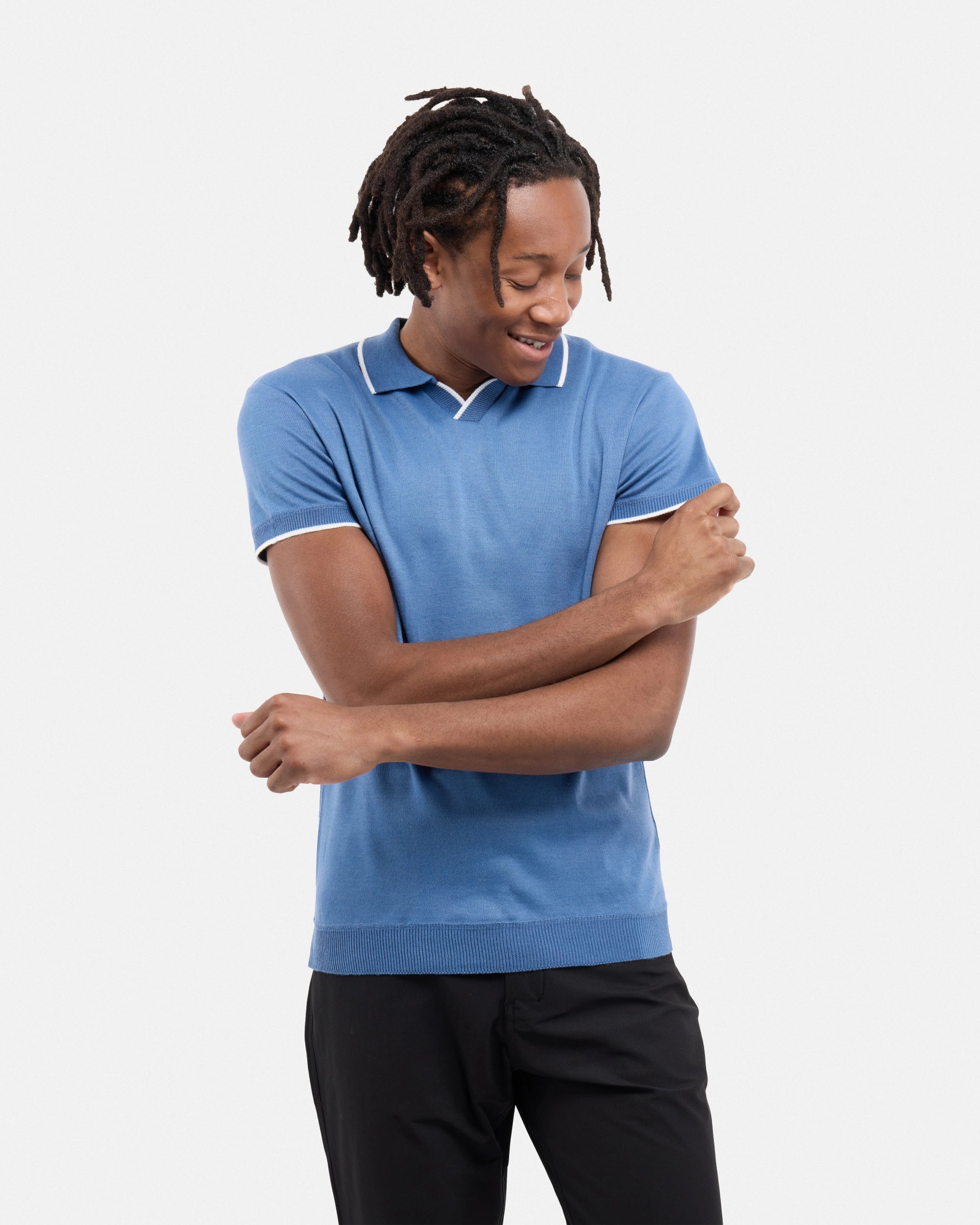 #SMW-34058 Johnny Collar Sweater Polo-thumbmail-20