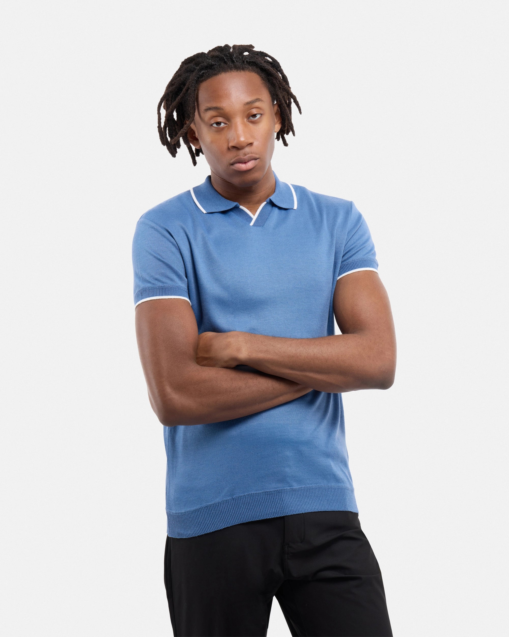 #SMW-34058 Johnny Collar Sweater Polo-thumbmail-21