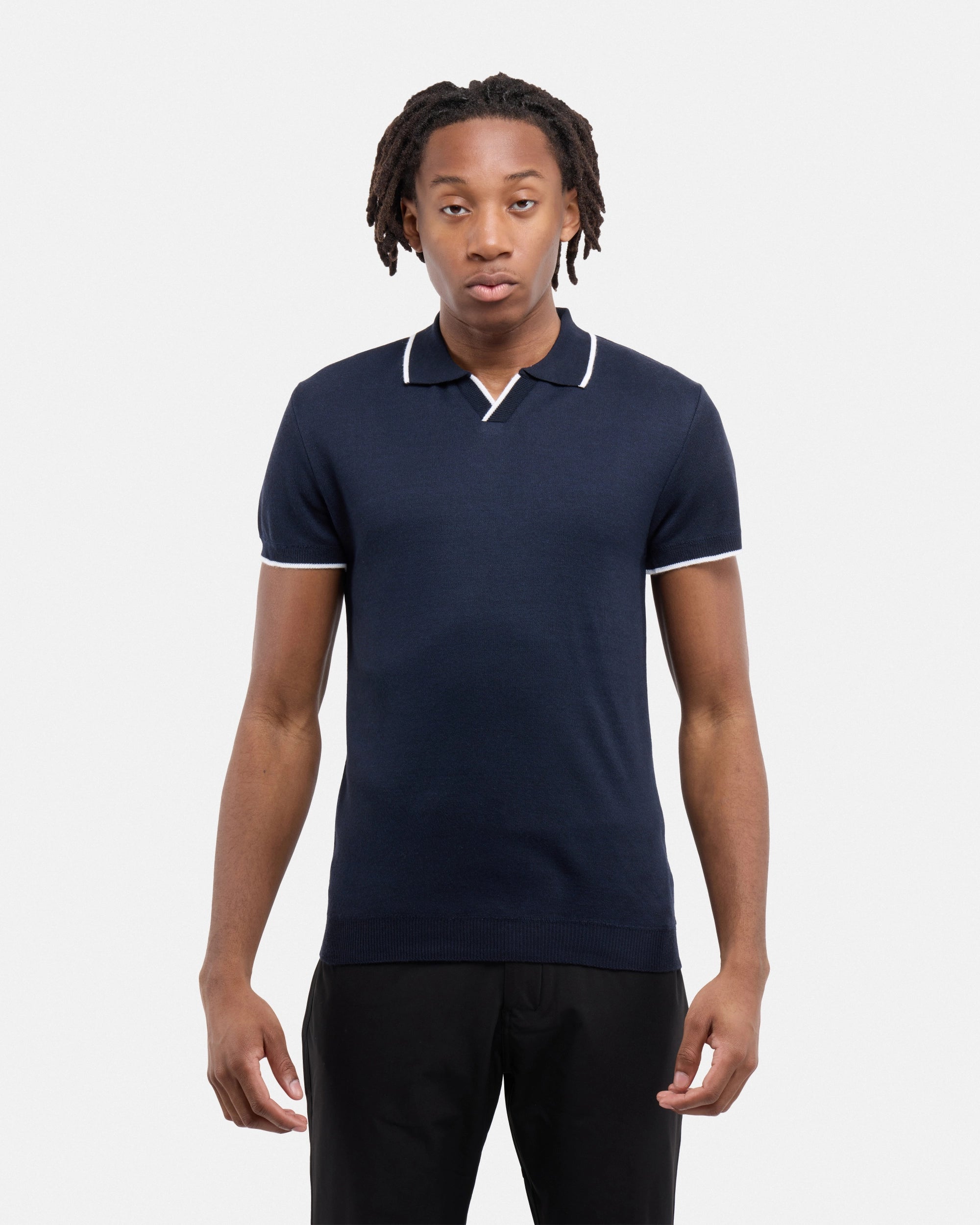 #SMW-34058 Johnny Collar Sweater Polo-thumbmail-25
