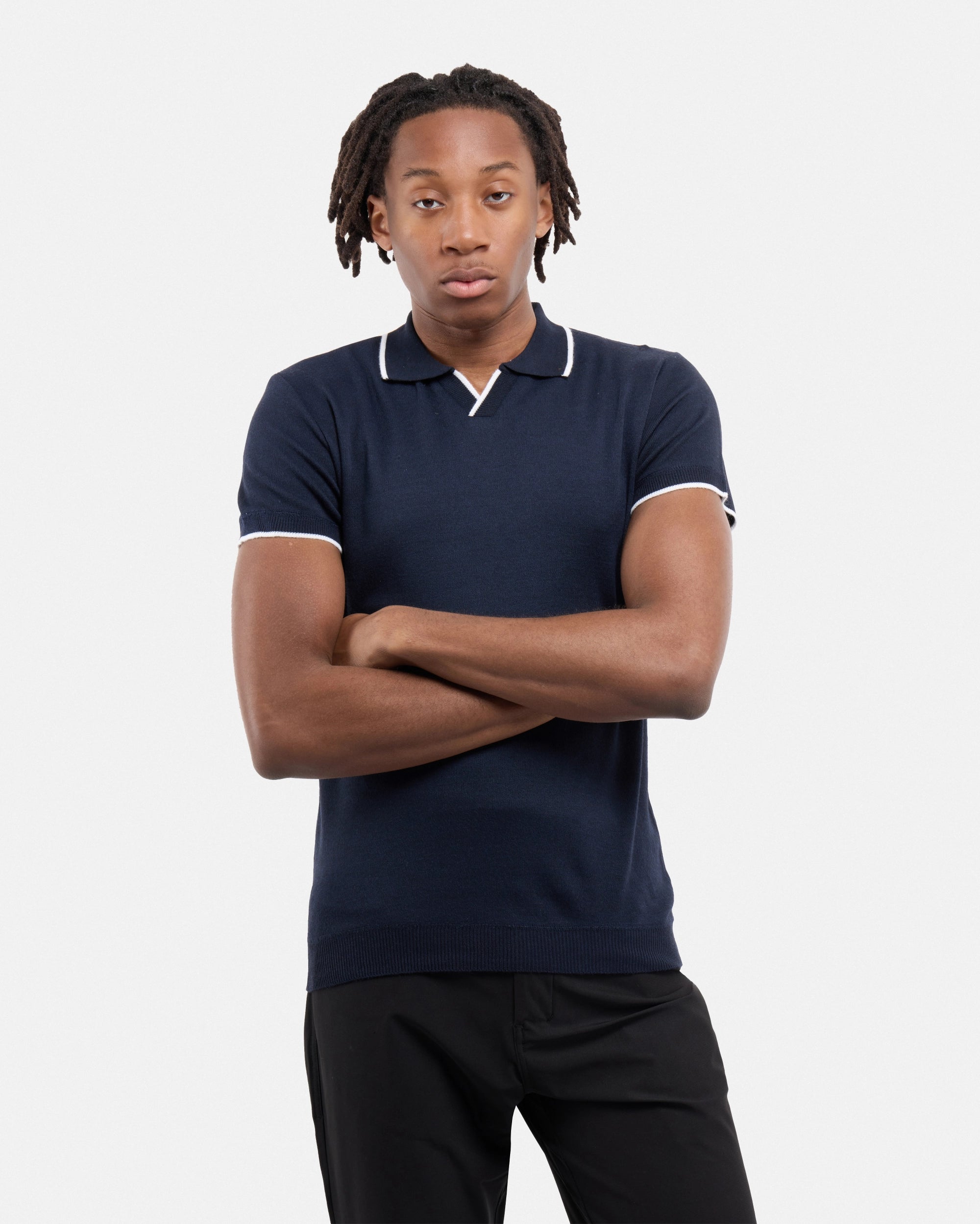 #SMW-34058 Johnny Collar Sweater Polo-thumbmail-29