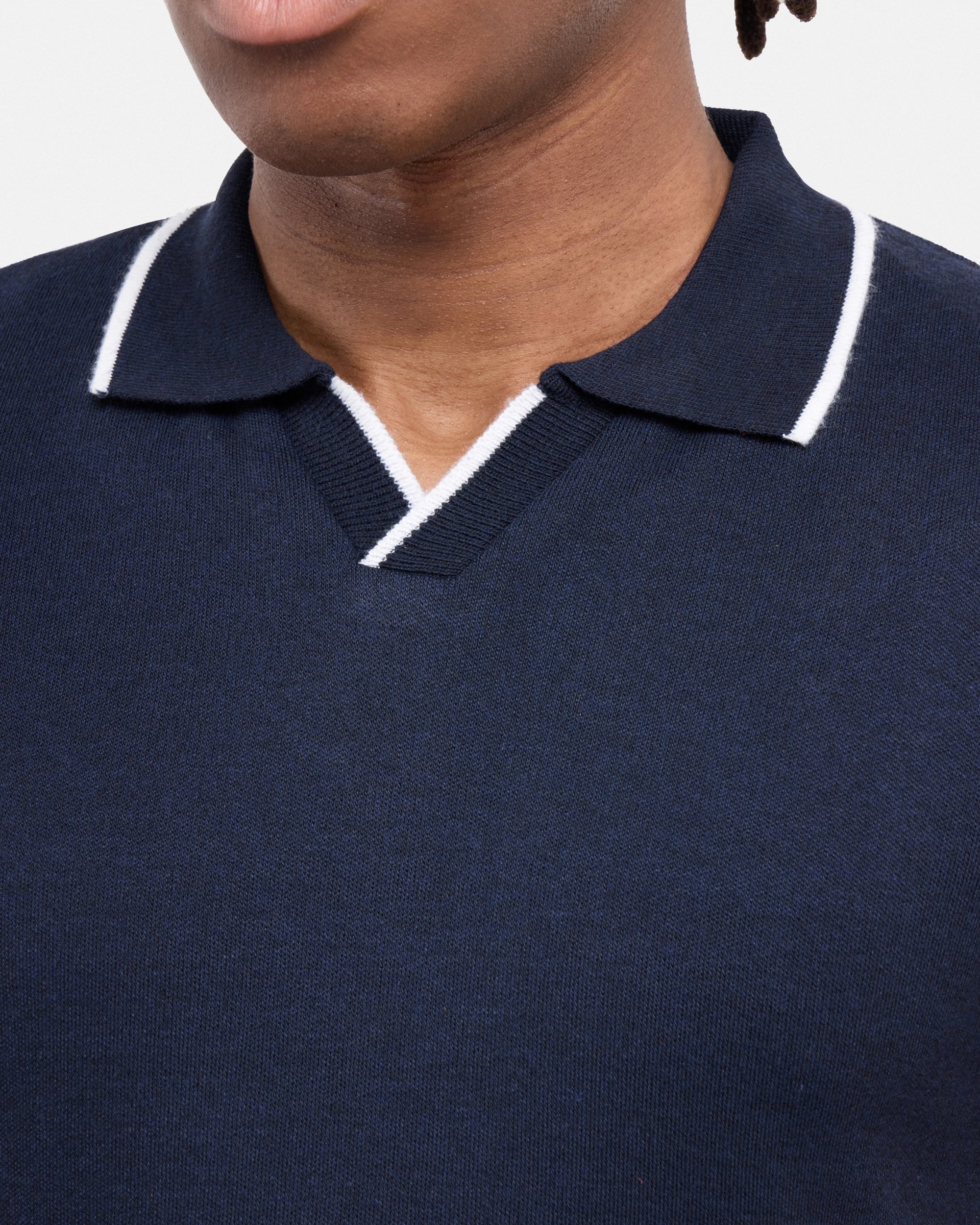 #SMW-34058 Johnny Collar Sweater Polo-thumbmail-30