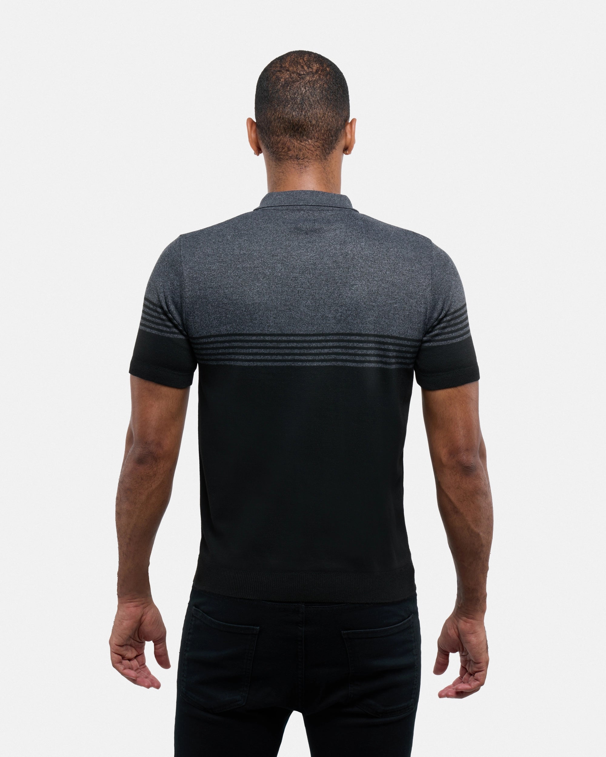 #SMW-34063 Colorblock Sweater Polo