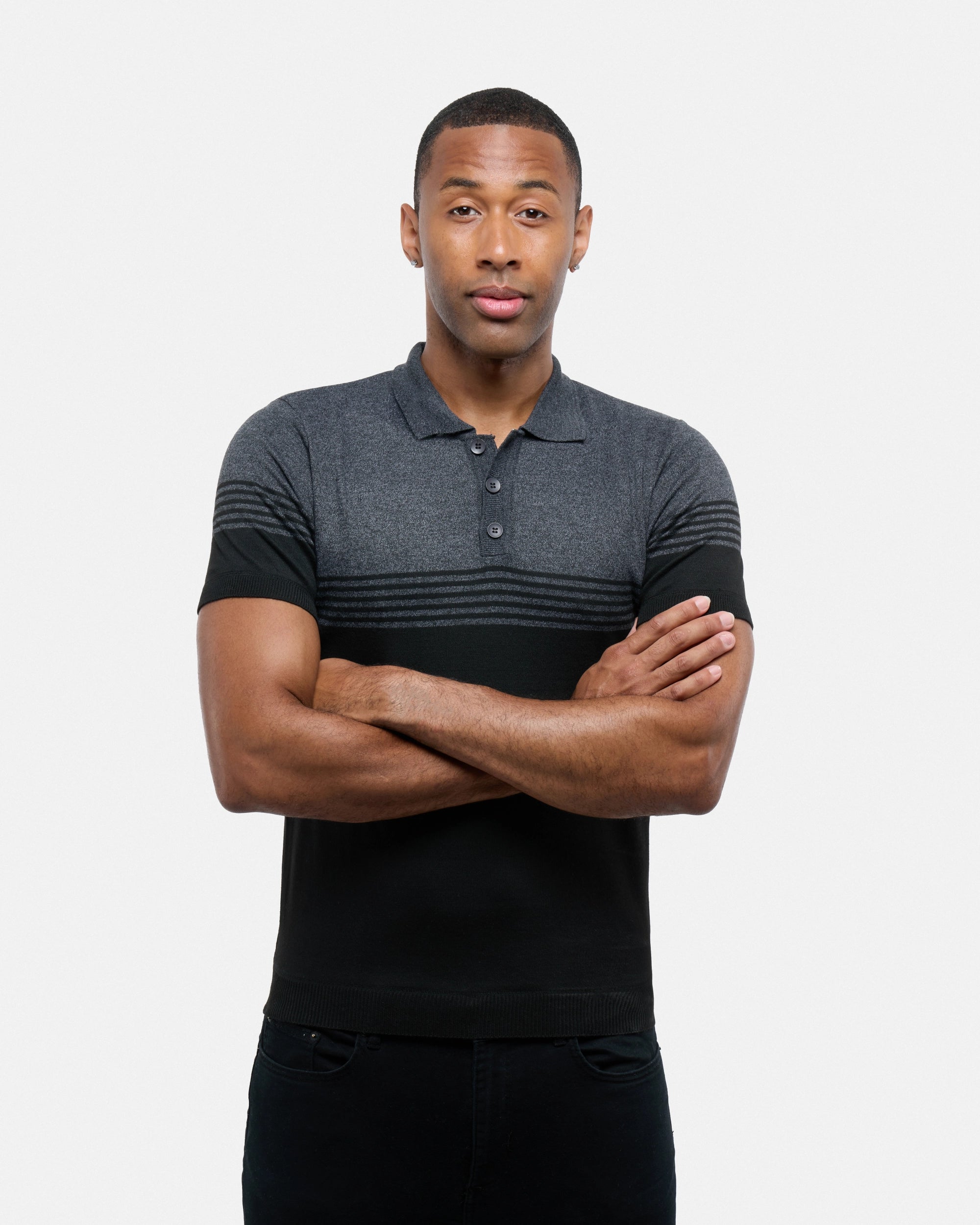 #SMW-34063 Colorblock Sweater Polo-thumbmail-5