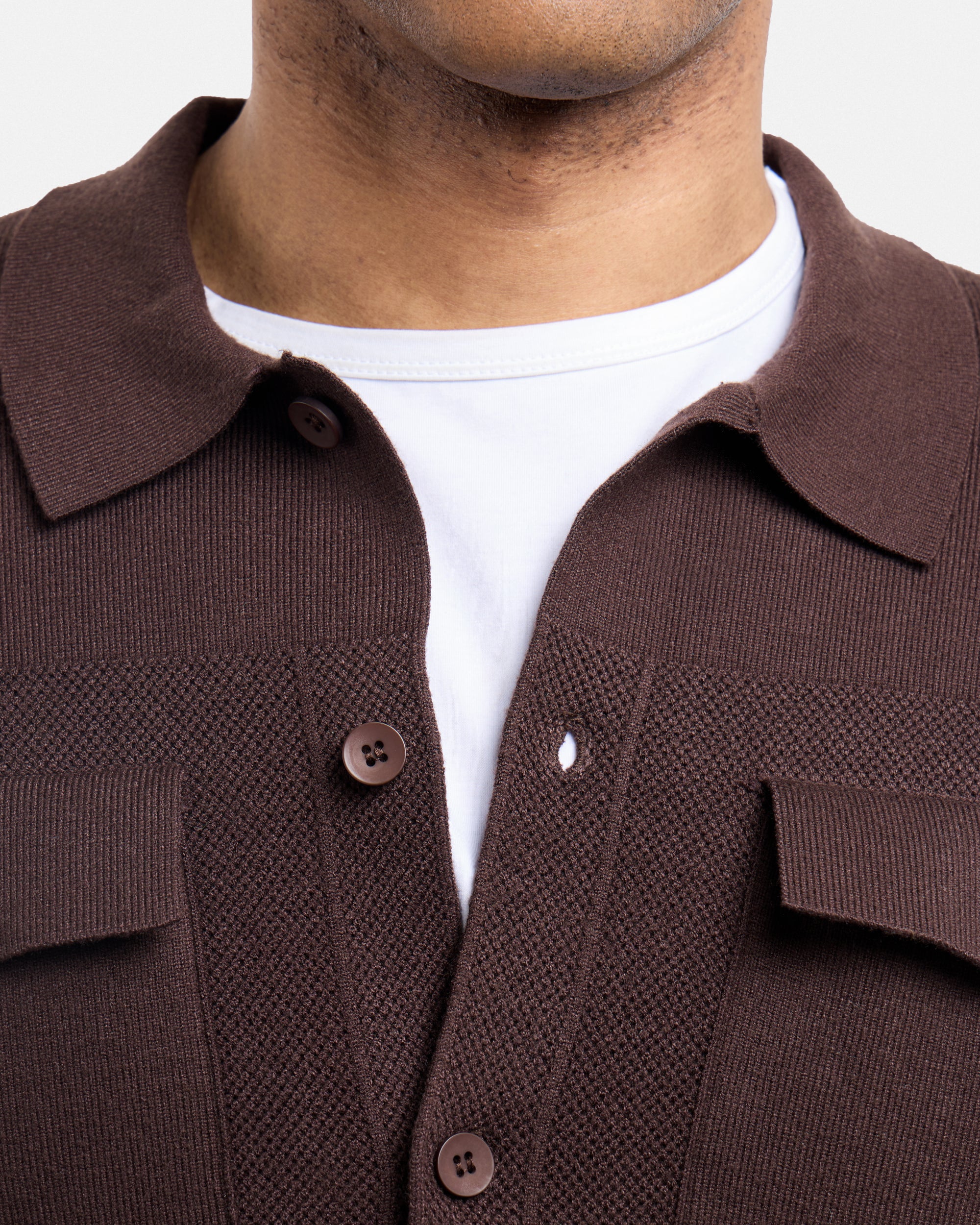 #SMW-34079 Pocketed Button Up Sweater Shirt-thumbmail-14
