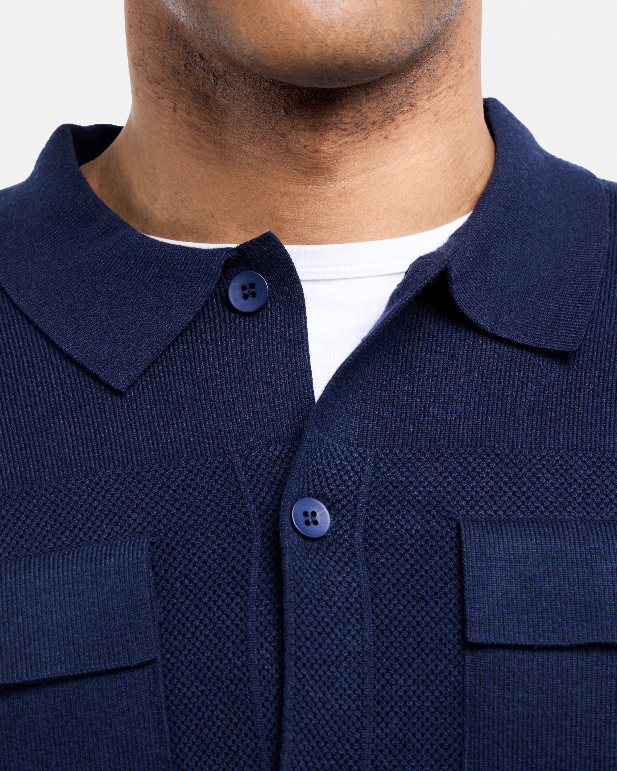 #SMW-34079 Pocketed Button Up Sweater Shirt-thumbmail-30