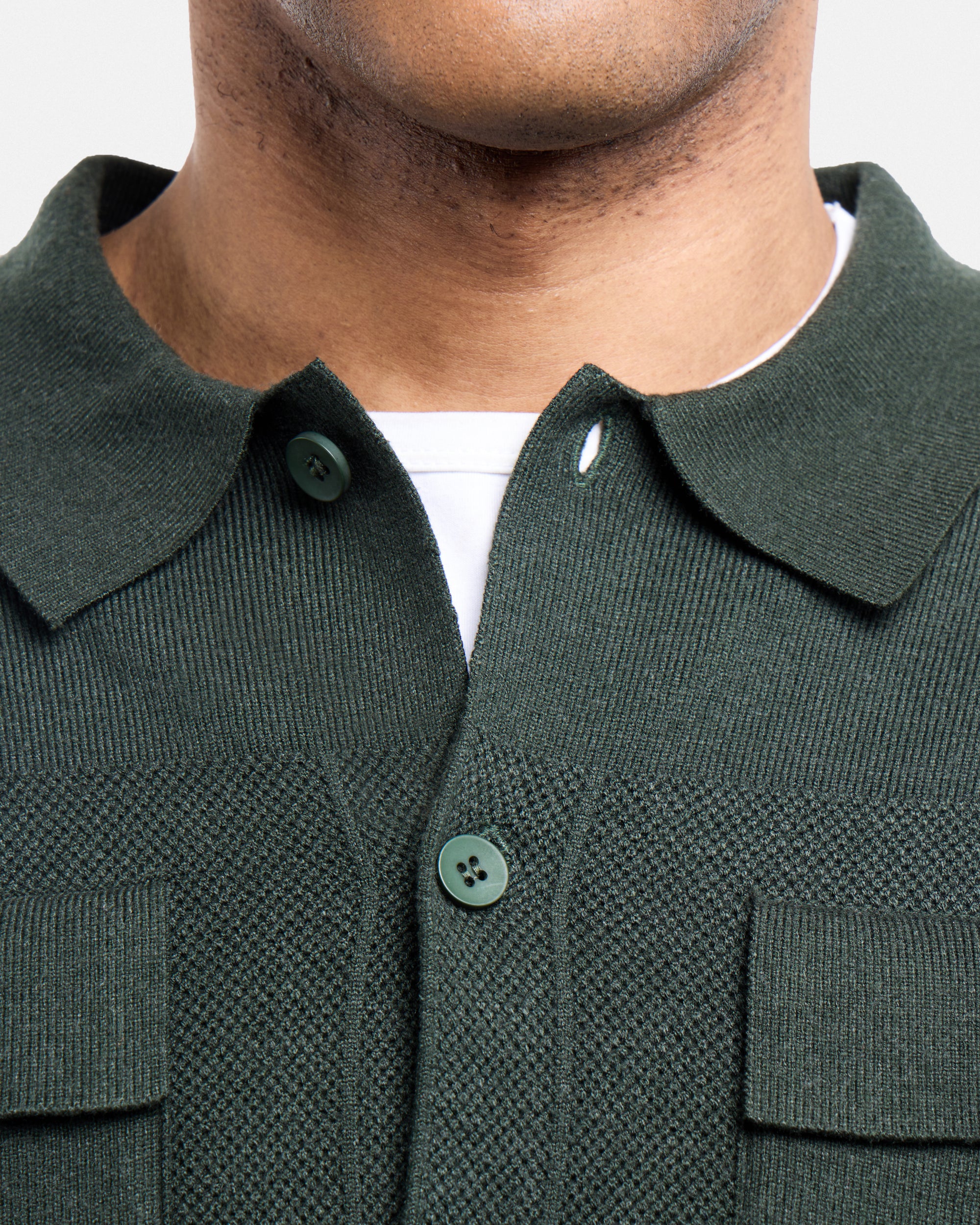 #SMW-34079 Pocketed Button Up Sweater Shirt-thumbmail-38