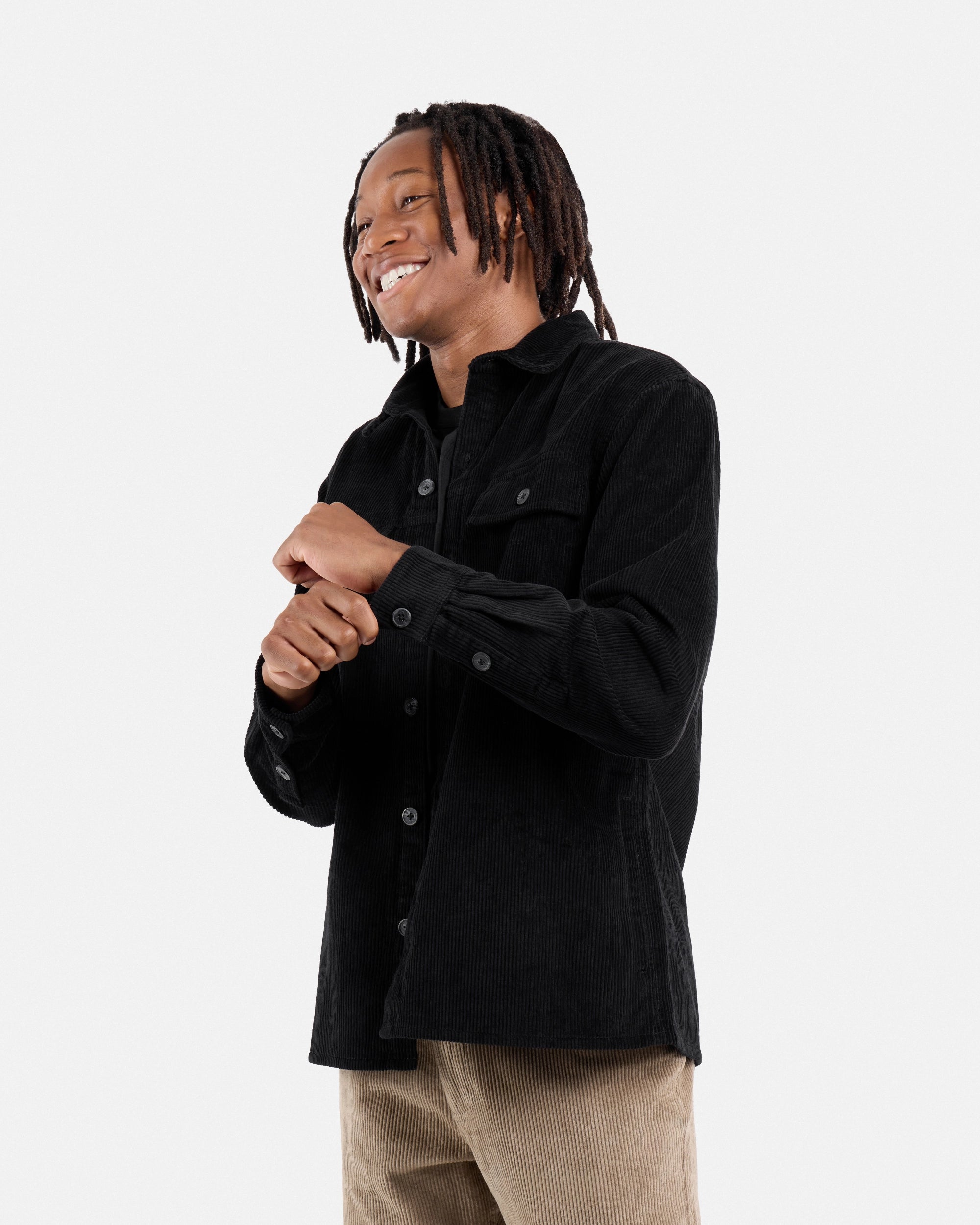 #SMWS4100484 Cotton Corduroy Over Shirt Jacket-thumbmail-3