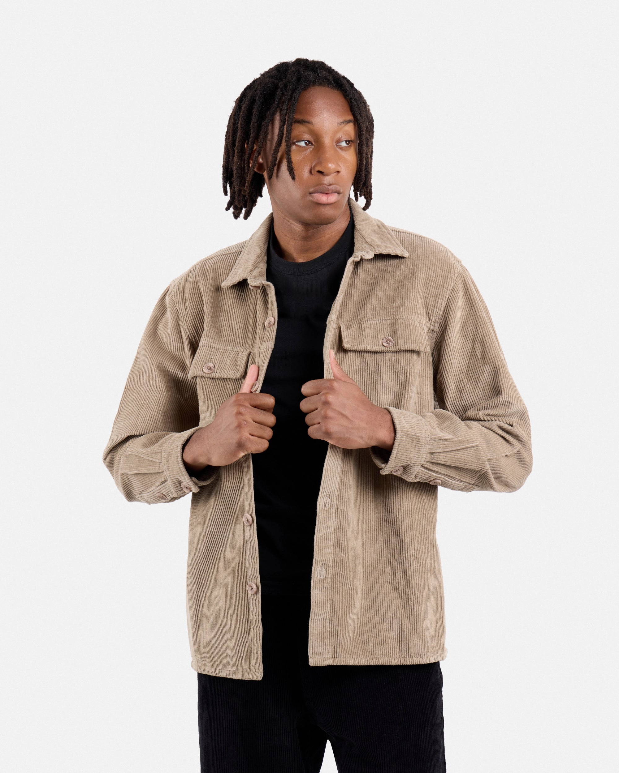 #SMWS4100484 Cotton Corduroy Over Shirt Jacket-thumbmail-12