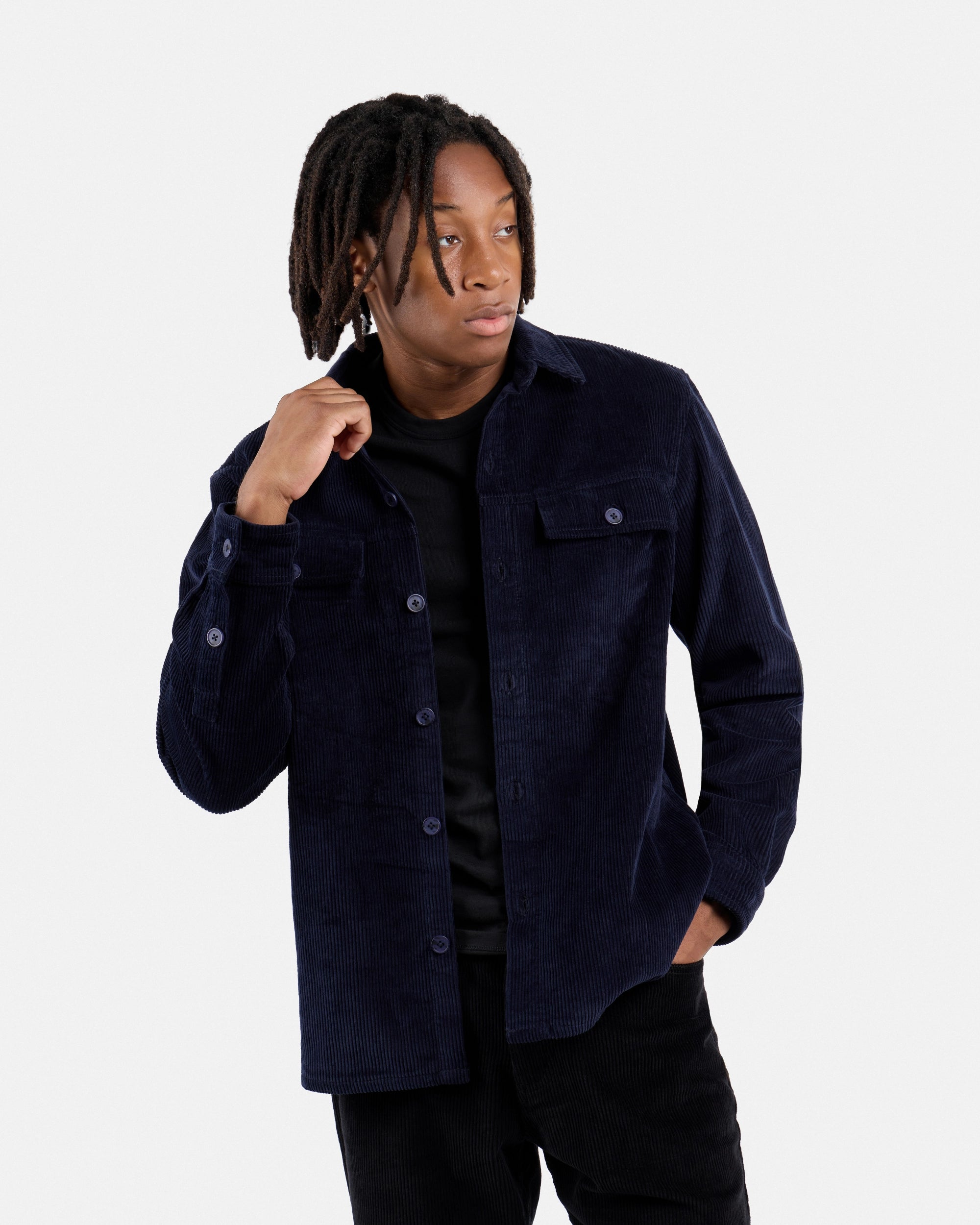 #SMWS4100484 Cotton Corduroy Over Shirt Jacket-thumbmail-29