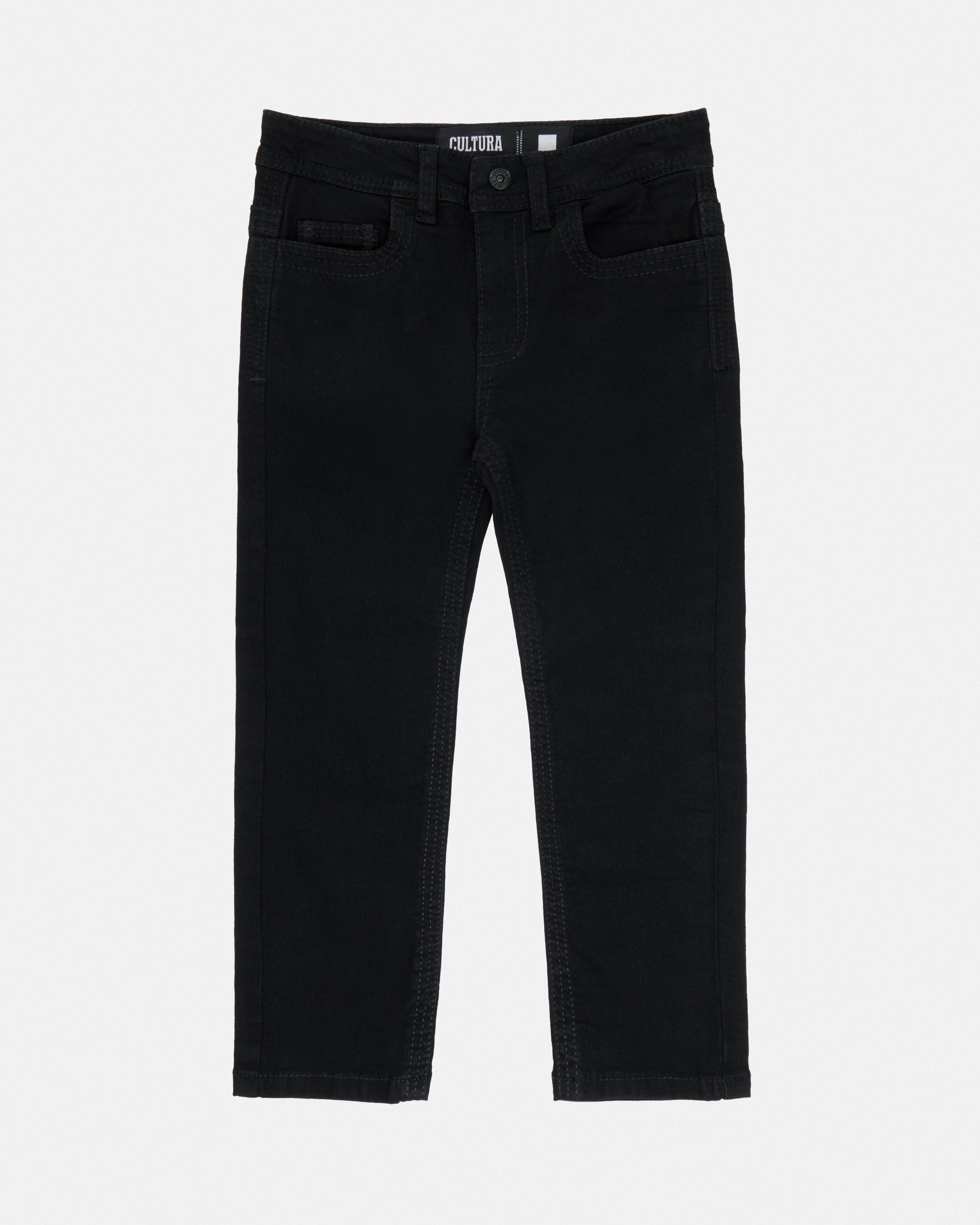 CULTURA Toddler's Washed Denim Pants-thumbmail-1