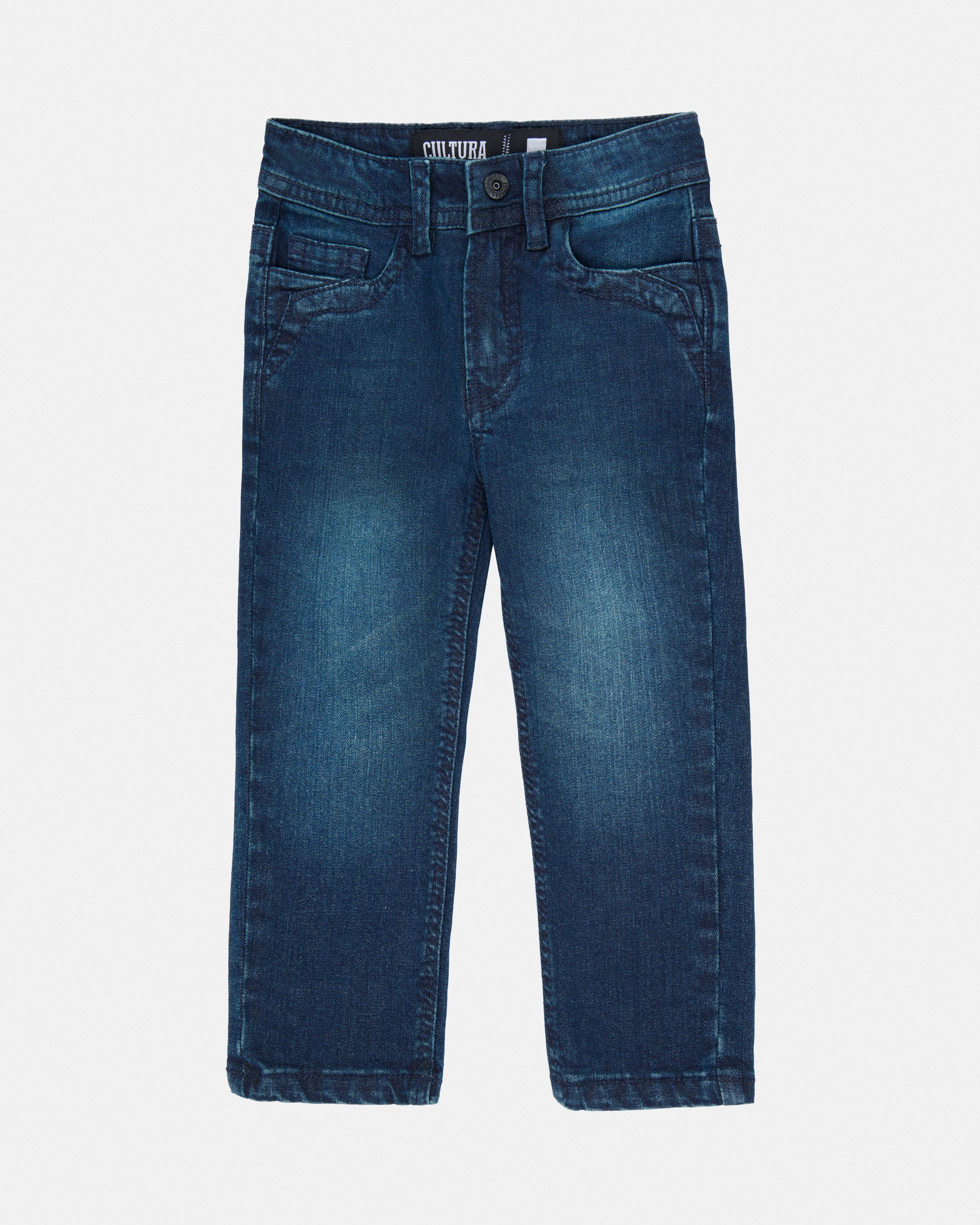 CULTURA Baby Boy's Elastic Waist Inside Toddler Jeans-thumbmail-1