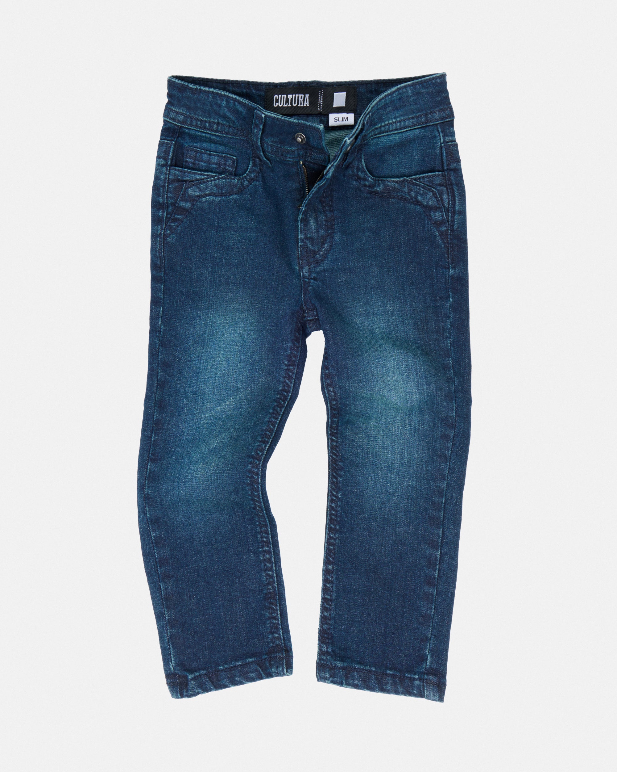 CULTURA Baby Boy's Elastic Waist Inside Toddler Jeans-thumbmail-3