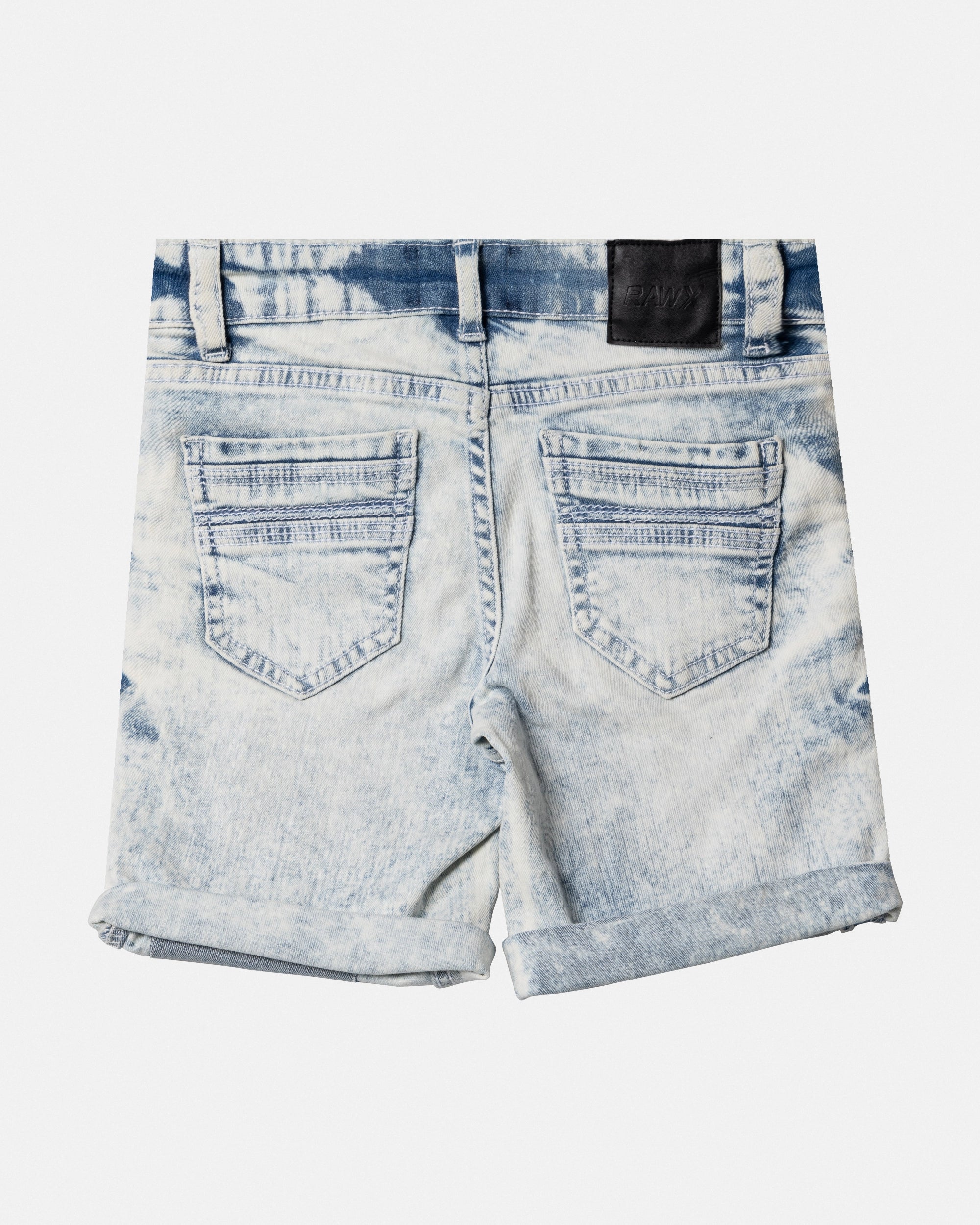RAW X Baby Boy Toddlers 2 Pack of Fashion Rips Distressed Denim Cut Off Shorts-thumbmail-5